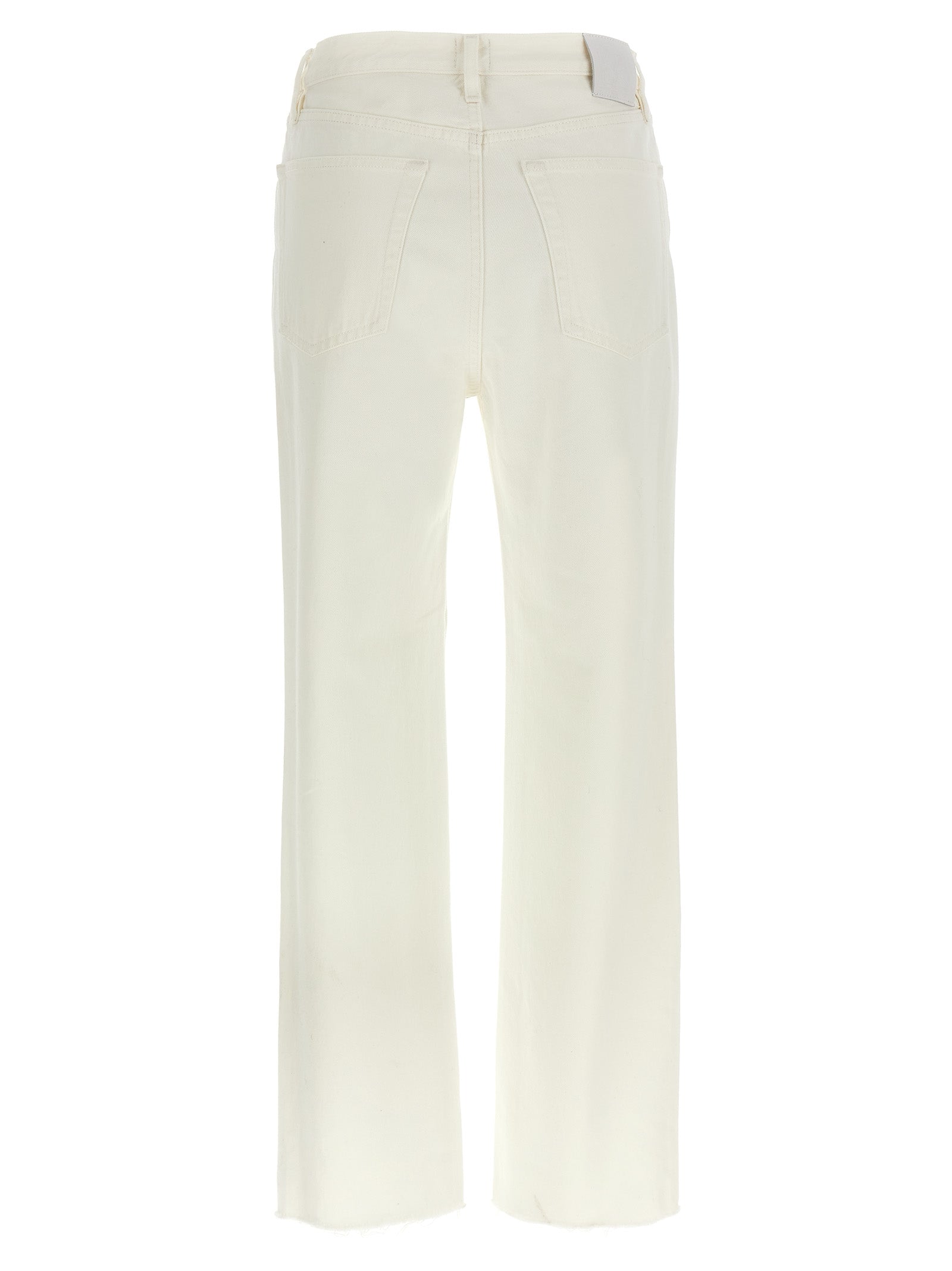 TOTEME White Cotton High-Waisted Jean TOTEME