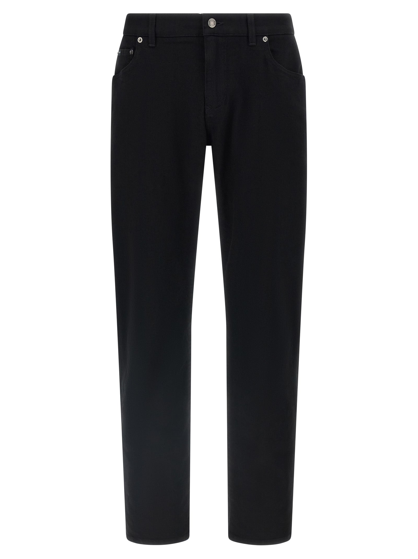 Dolce & Gabbana Black Cotton Slim Fit Jeans Dolce & Gabbana