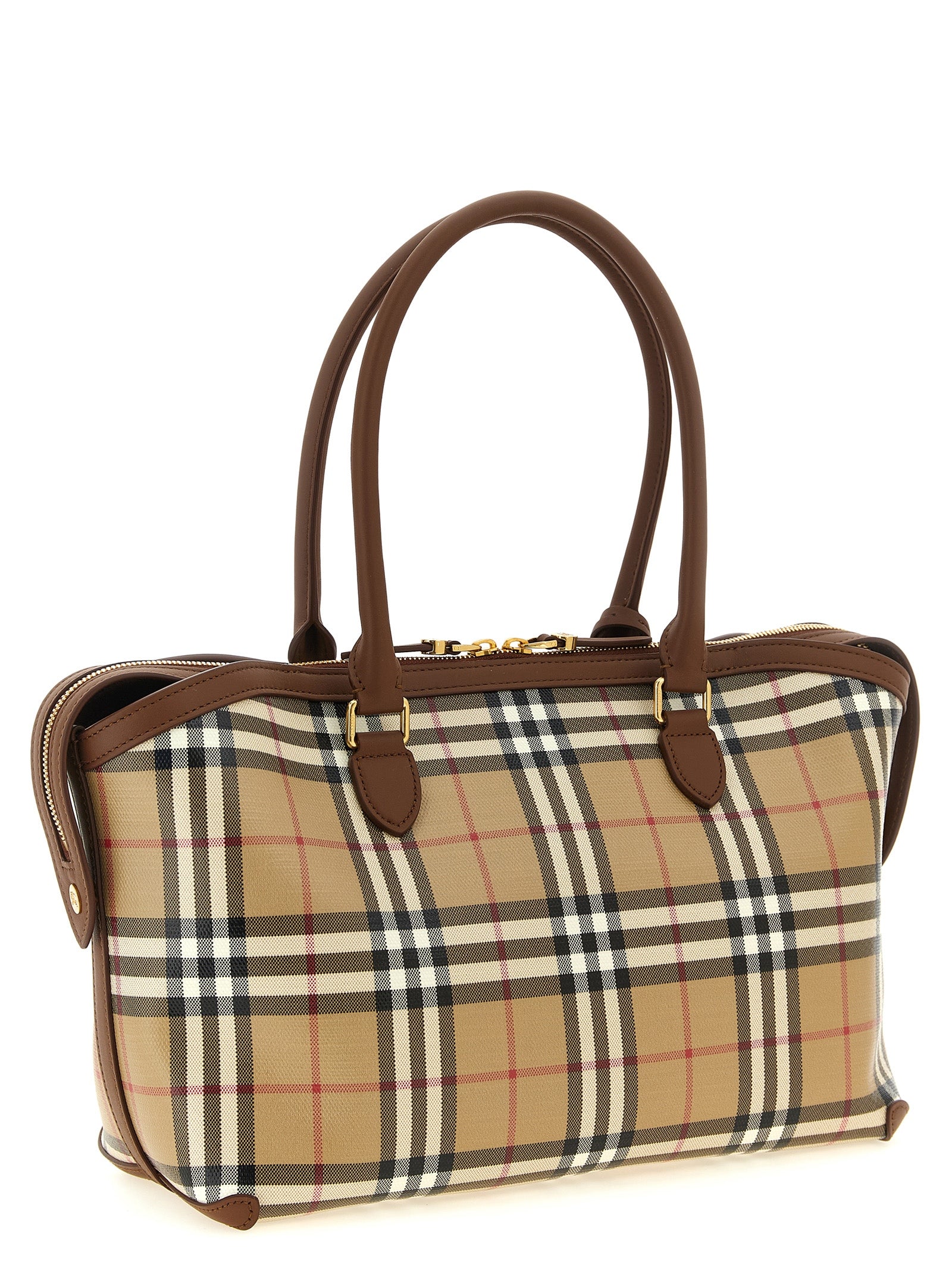 Burberry Beige Cotton Tote Bag Burberry