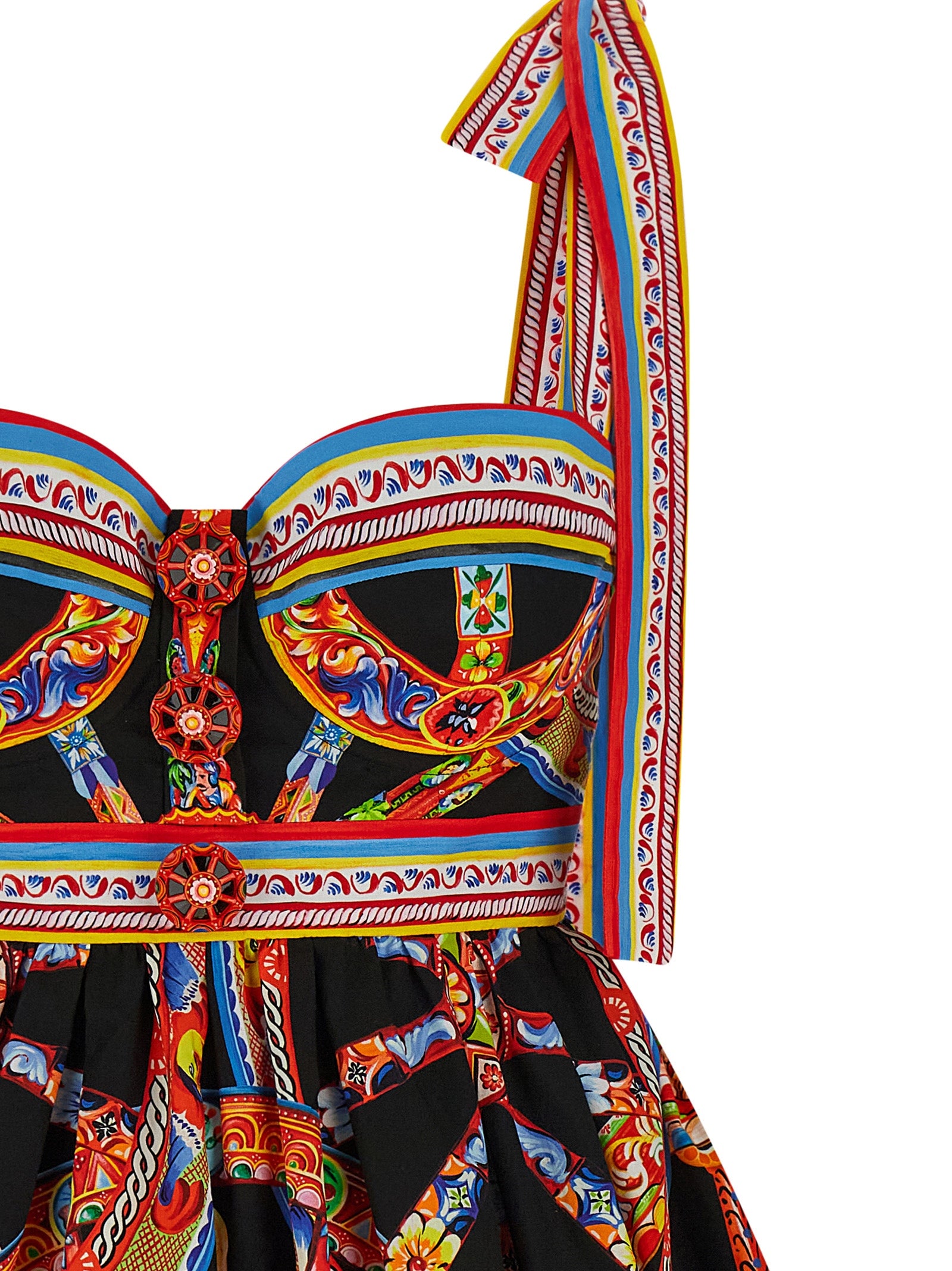 Dolce & Gabbana Multicolor Cotton Short Dress Dolce & Gabbana