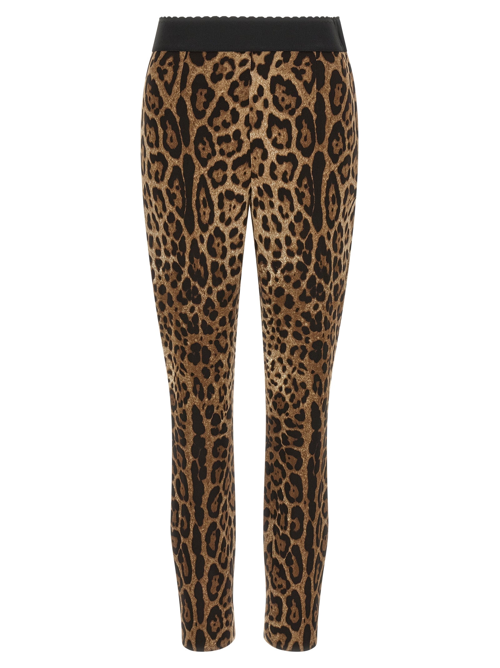 Dolce & Gabbana Brown Viscose Leggings Dolce & Gabbana