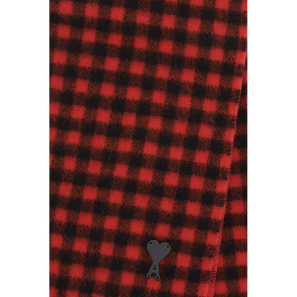 Ami Paris Multicolor Wool Oves Aries Scarf Ami Paris