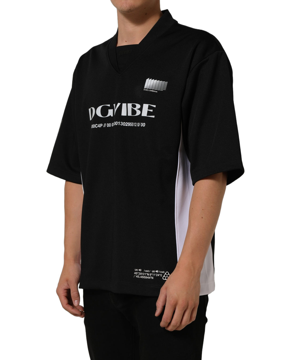 Dolce & Gabbana Black Polyester DGVIB3 Oversized Jersey T-shirt Dolce & Gabbana