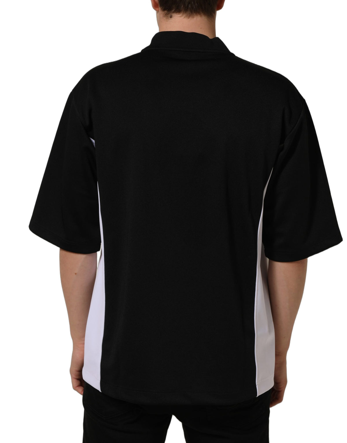 Dolce & Gabbana Black Polyester DGVIB3 Oversized Jersey T-shirt Dolce & Gabbana