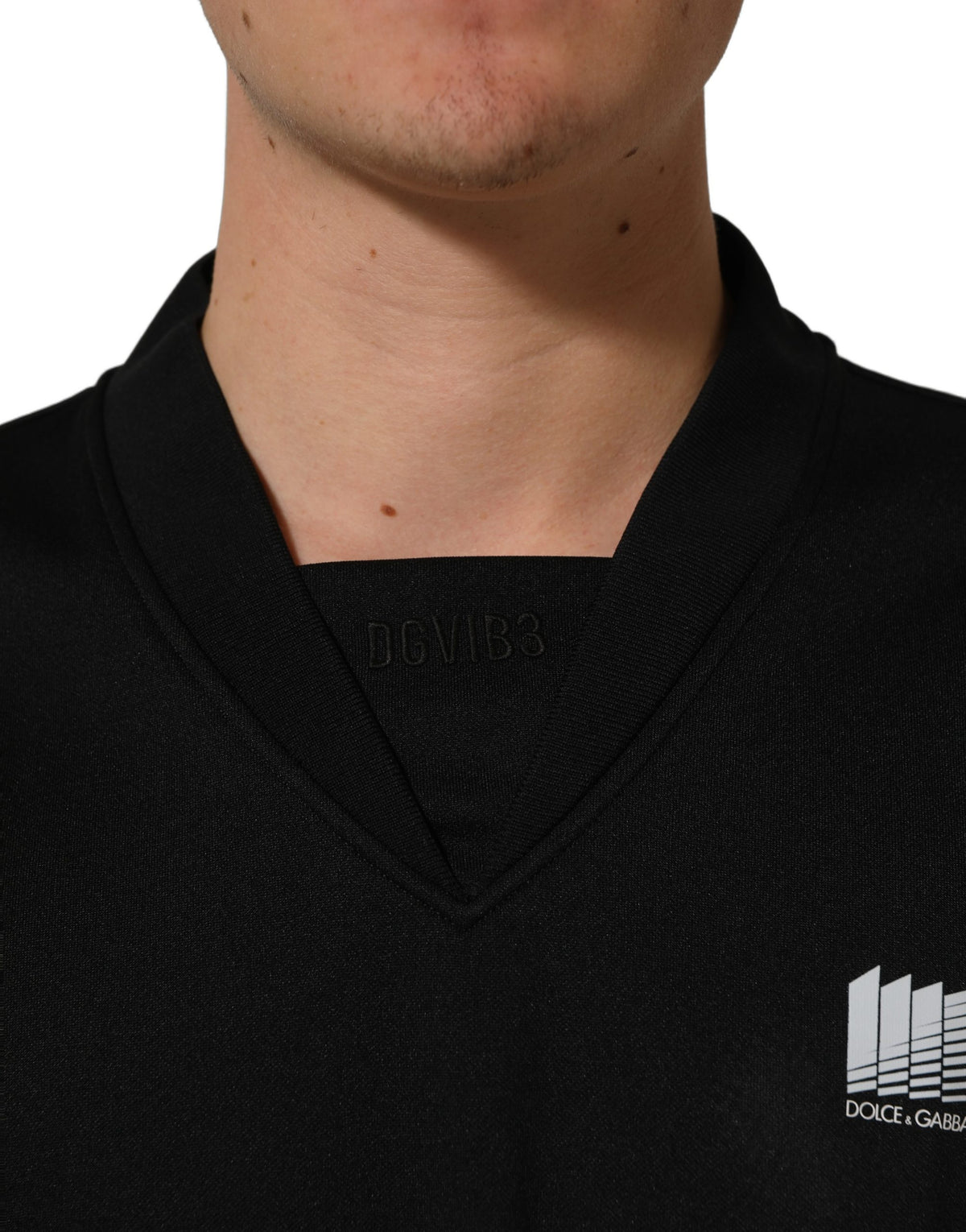 Dolce & Gabbana Black Polyester DGVIB3 Oversized Jersey T-shirt Dolce & Gabbana