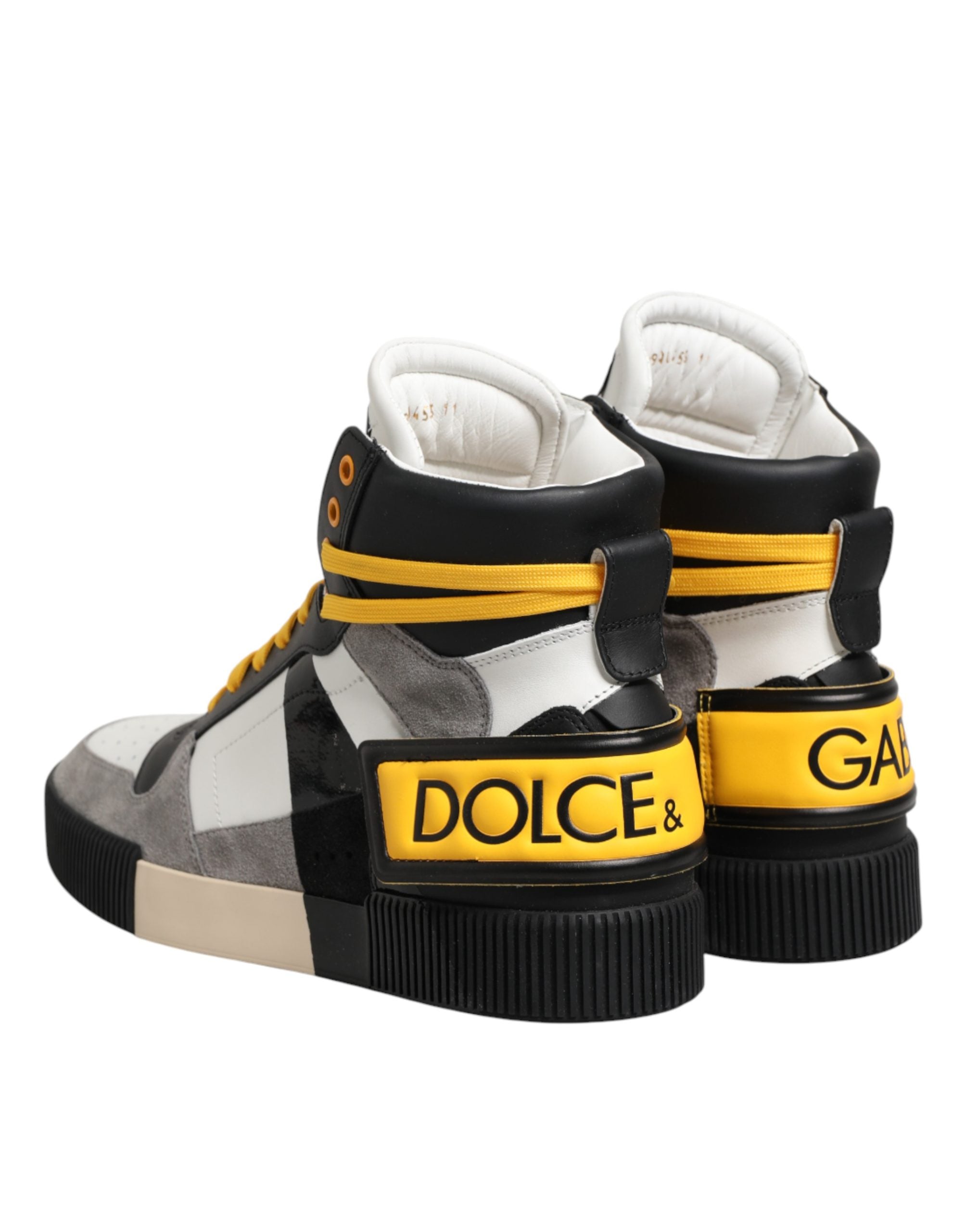Dolce & Gabbana Multicolor Calf High Top Sneakers Shoes Dolce & Gabbana