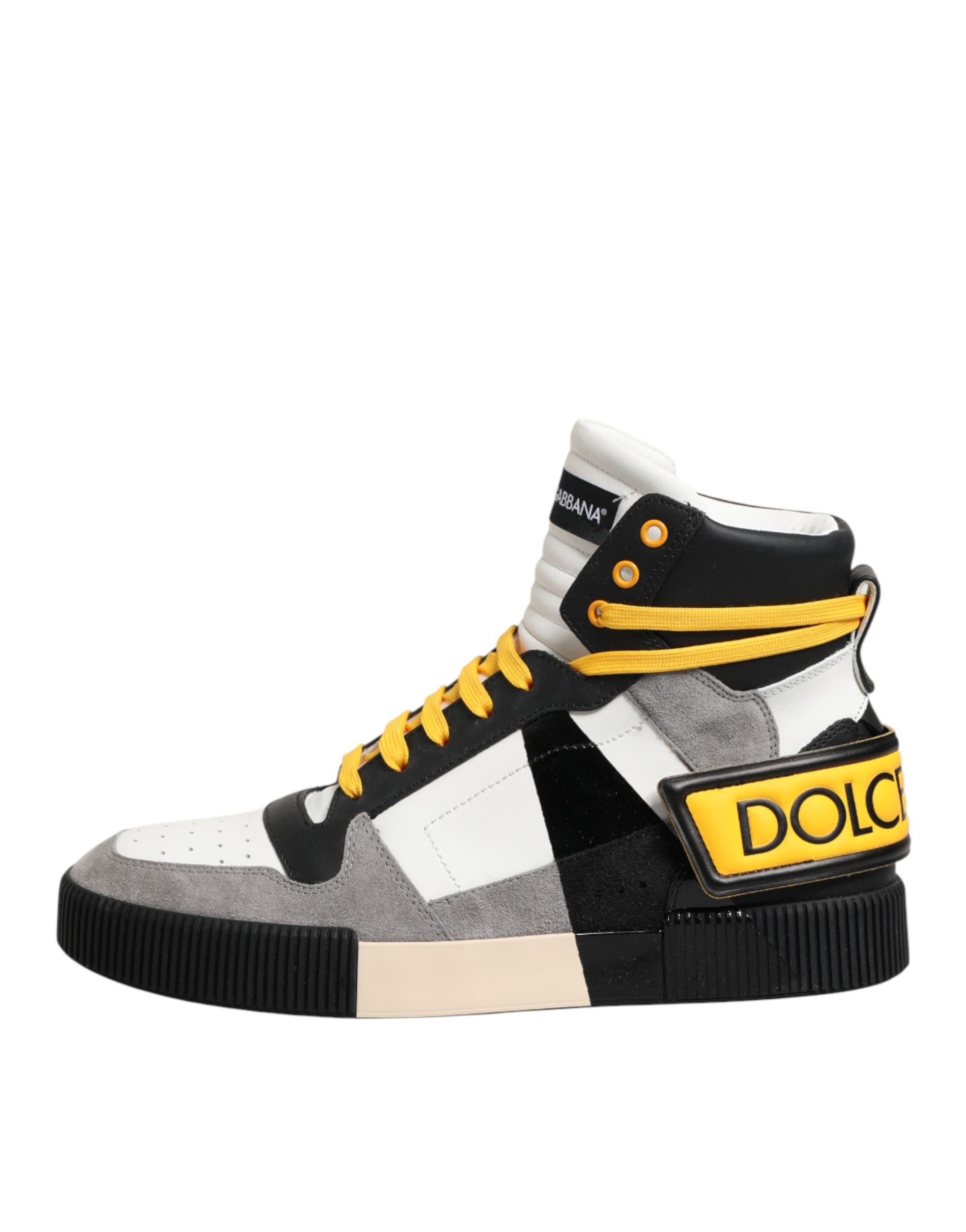 Dolce & Gabbana Multicolor Calf High Top Sneakers Shoes Dolce & Gabbana