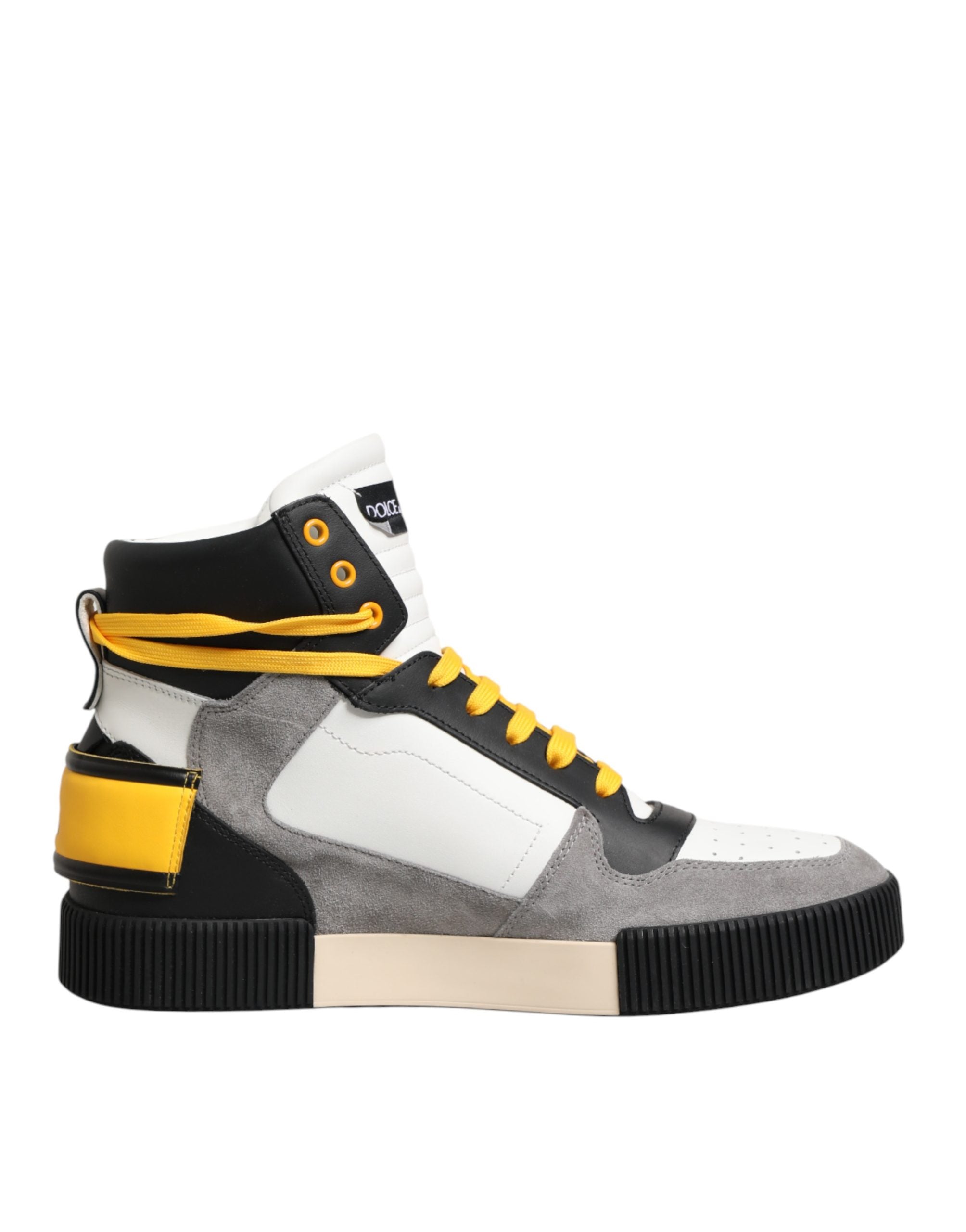 Dolce & Gabbana Multicolor Calf High Top Sneakers Shoes Dolce & Gabbana