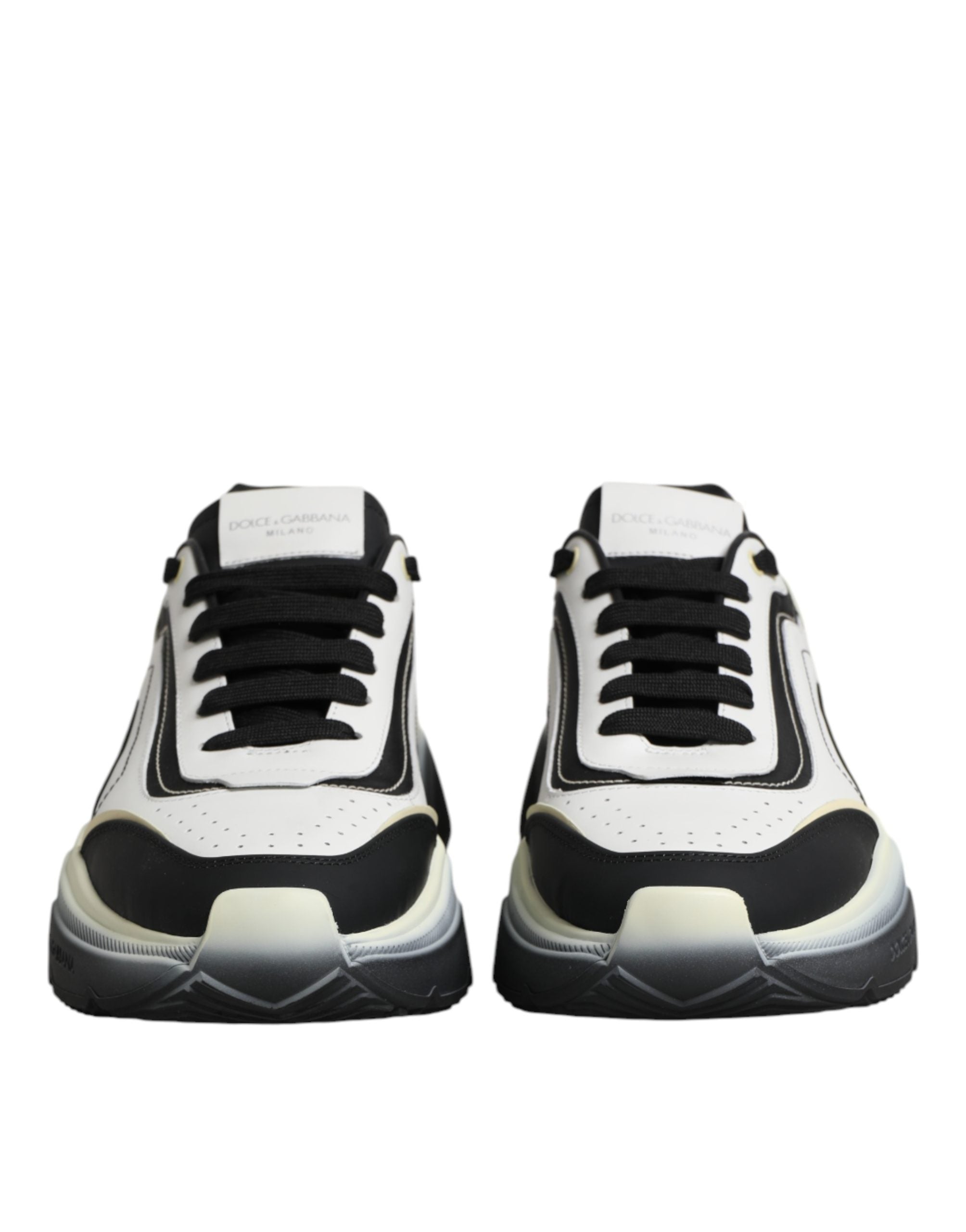 Dolce & Gabbana White Black Daymaster Two Tone Sneaker Shoes Dolce & Gabbana