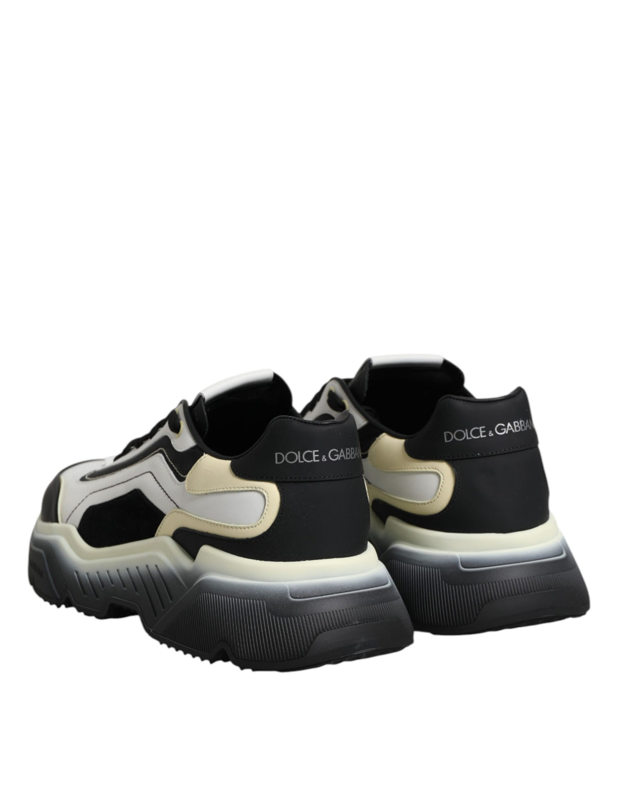 Dolce & Gabbana White Black Daymaster Two Tone Sneaker Shoes Dolce & Gabbana