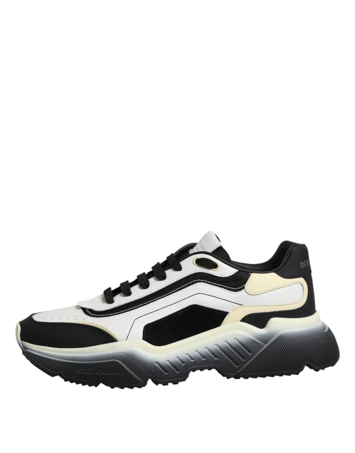 Dolce & Gabbana White Black Daymaster Two Tone Sneaker Shoes Dolce & Gabbana