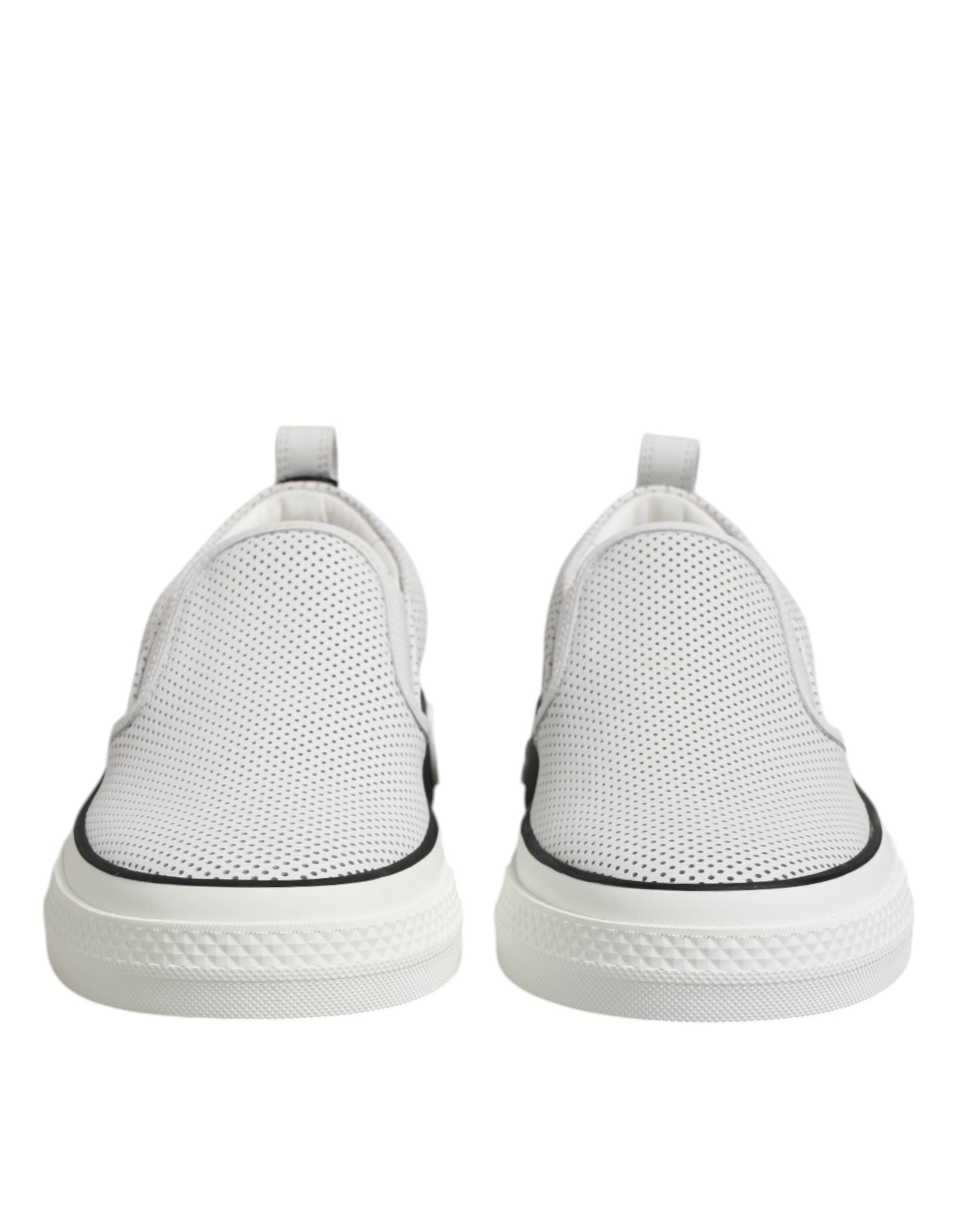 Dolce & Gabbana White Perforated Custom 2.Zero Sneakers Shoes Dolce & Gabbana