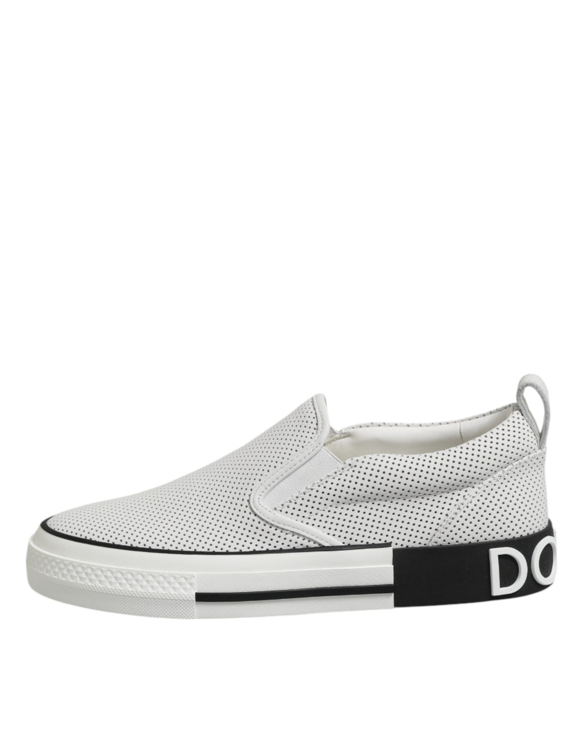 Dolce & Gabbana White Perforated Custom 2.Zero Sneakers Shoes Dolce & Gabbana