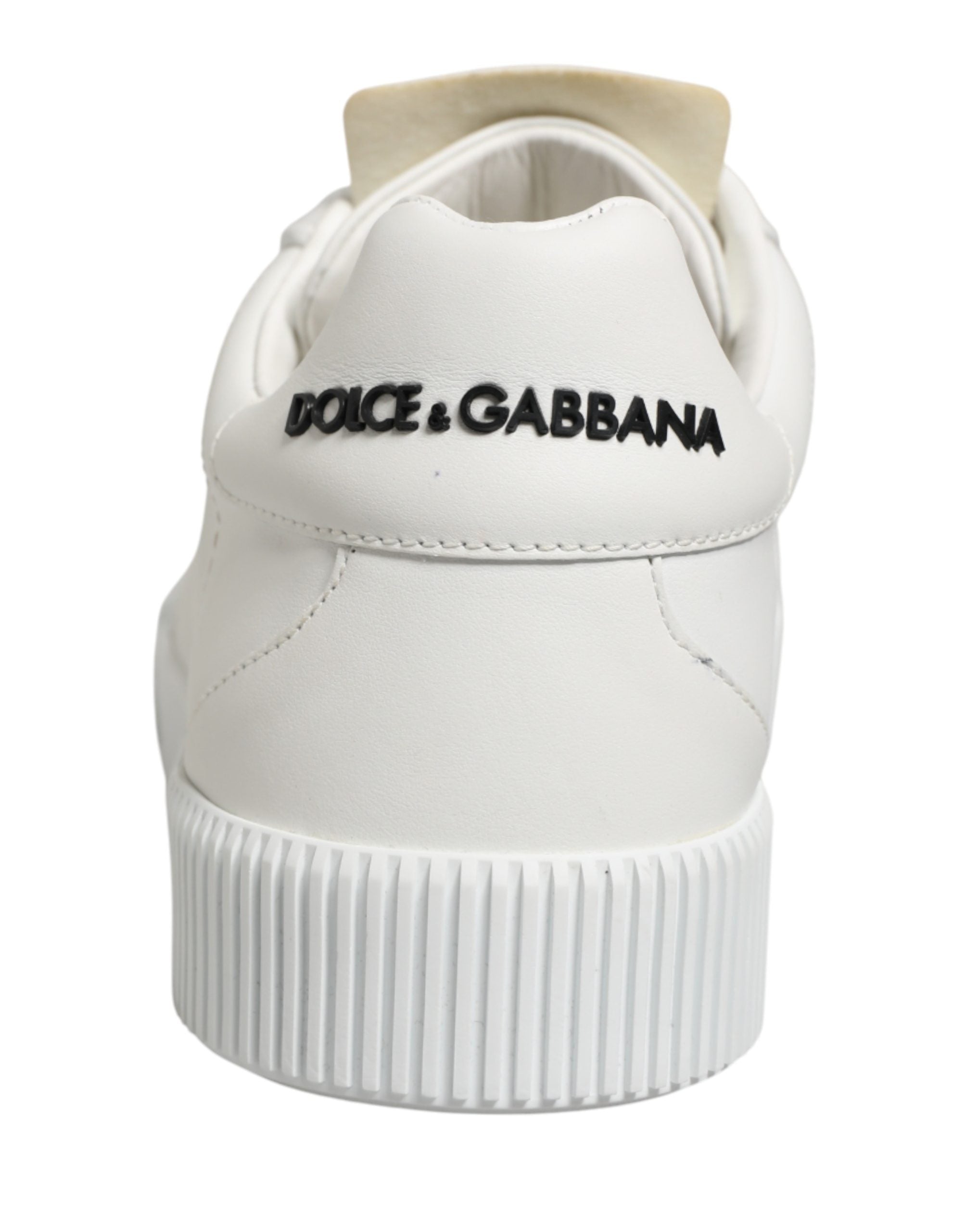 Dolce & Gabbana White Miami Leather Low Top Men Sneakers Shoes Dolce & Gabbana