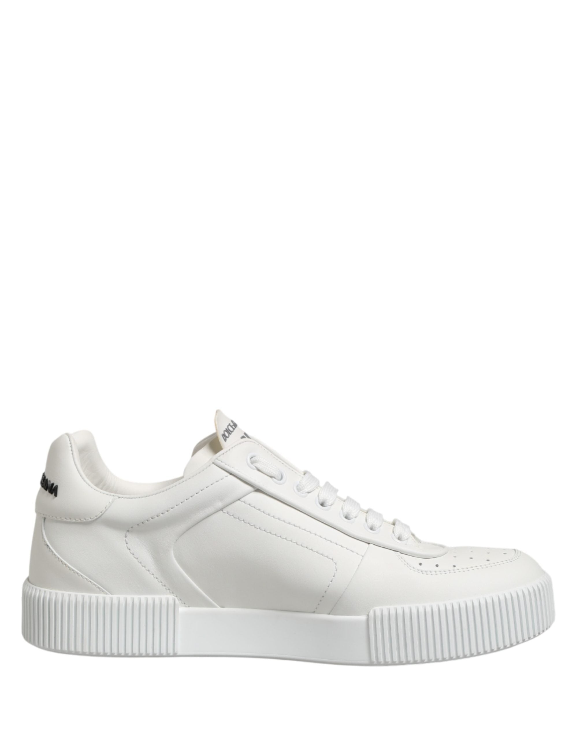 Dolce & Gabbana White Miami Leather Low Top Men Sneakers Shoes Dolce & Gabbana