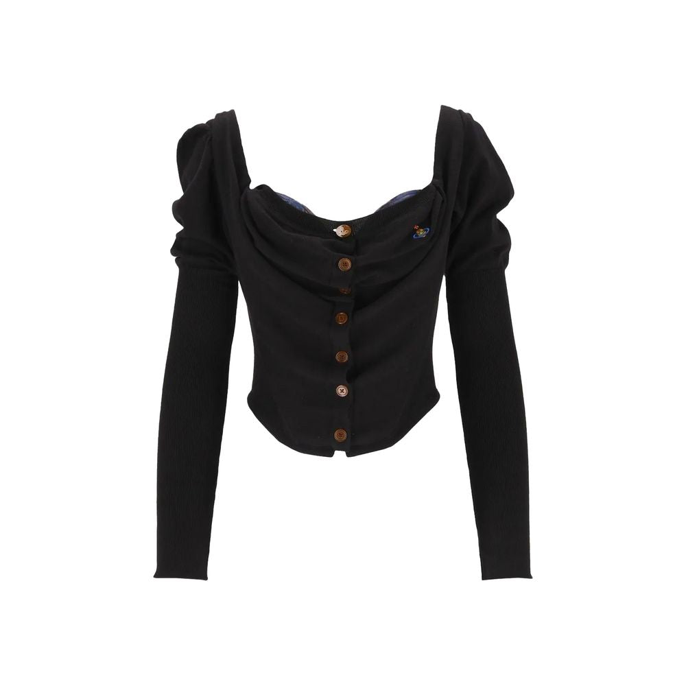 Vivienne Westwood Black Silk Cardigan Vivienne Westwood