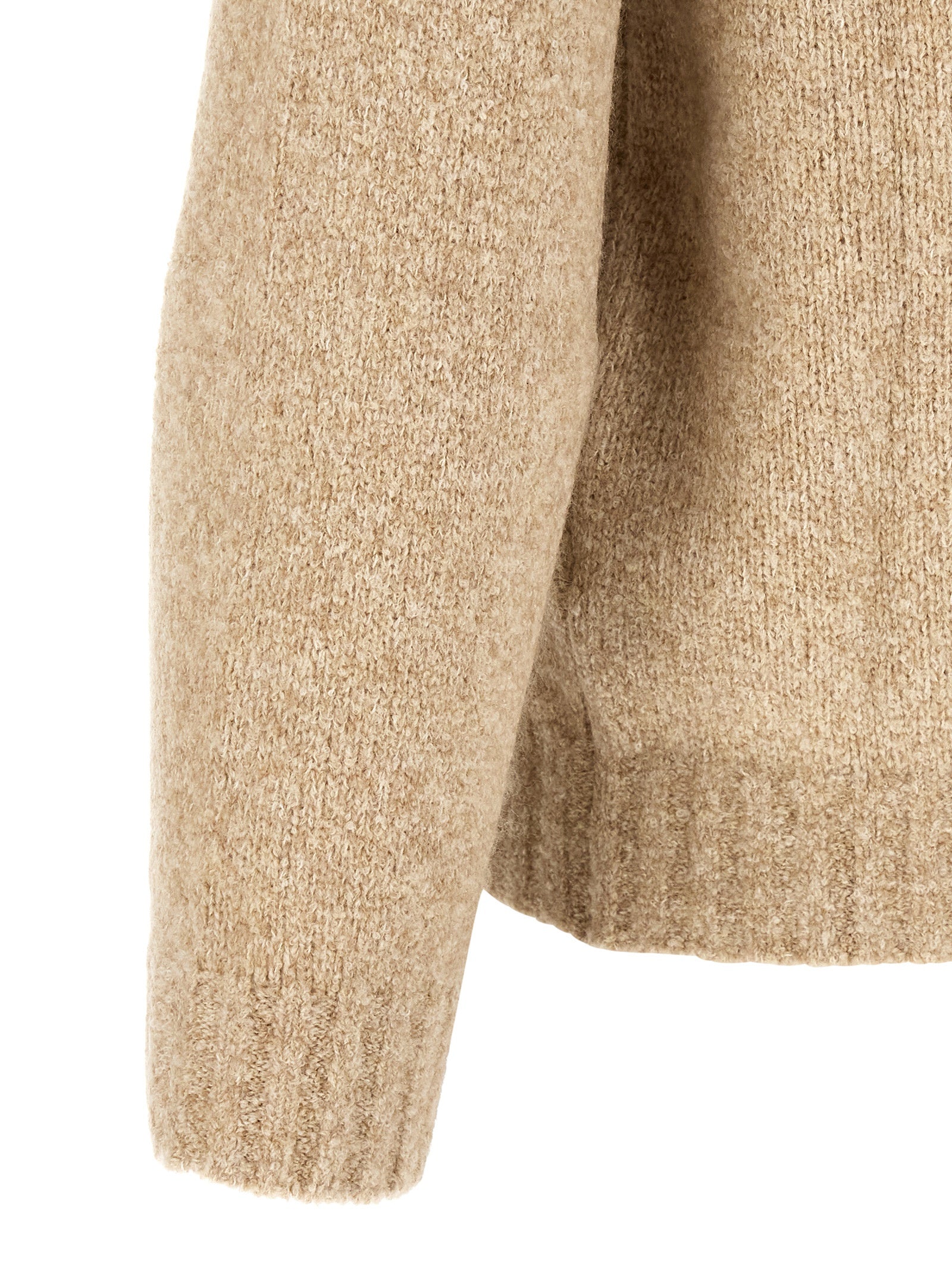 Brunello Cucinelli Beige Virgin Wool Cardigan Brunello Cucinelli