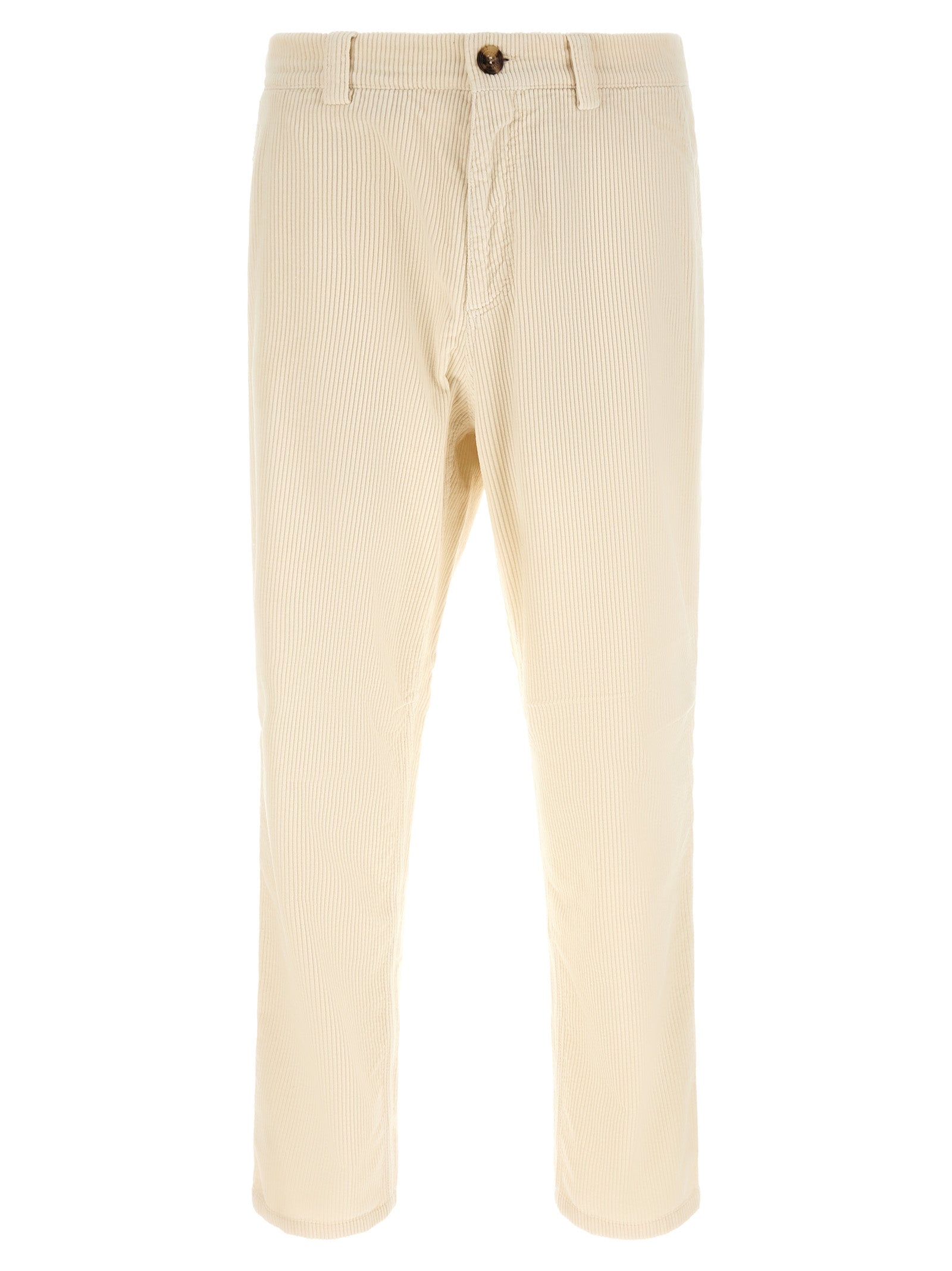 Brunello Cucinelli Beige Cotton Casual Pants Brunello Cucinelli
