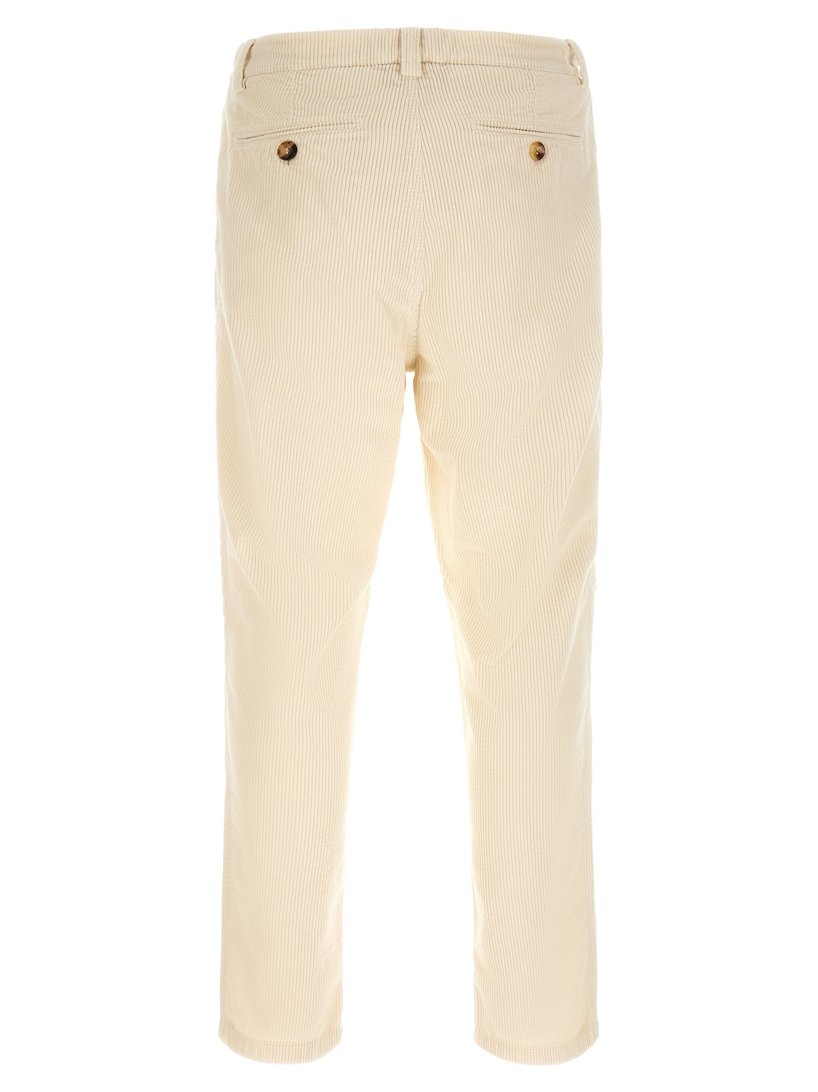 Brunello Cucinelli Beige Cotton Casual Pants Brunello Cucinelli