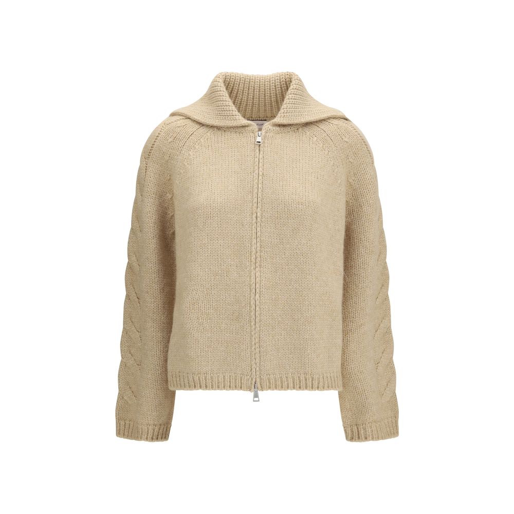 Moncler Beige Alpaca Vicugna Pacos Cardigan Moncler