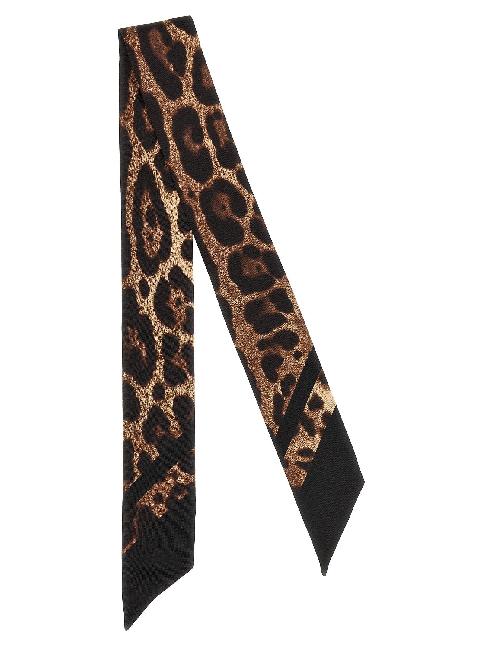 Dolce & Gabbana Brown Silk Foulard Dolce & Gabbana