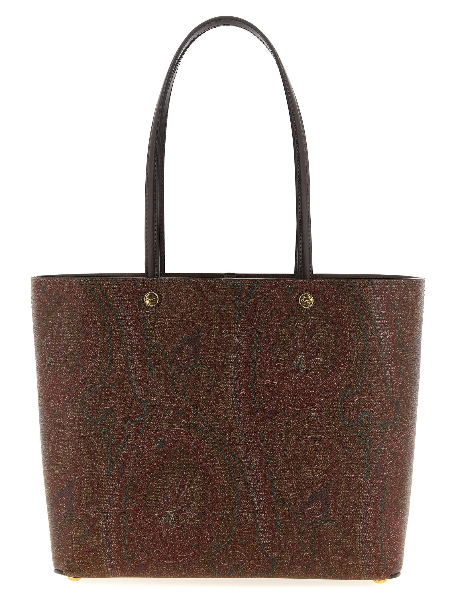 Etro Brown Cotton Tote Bag Etro
