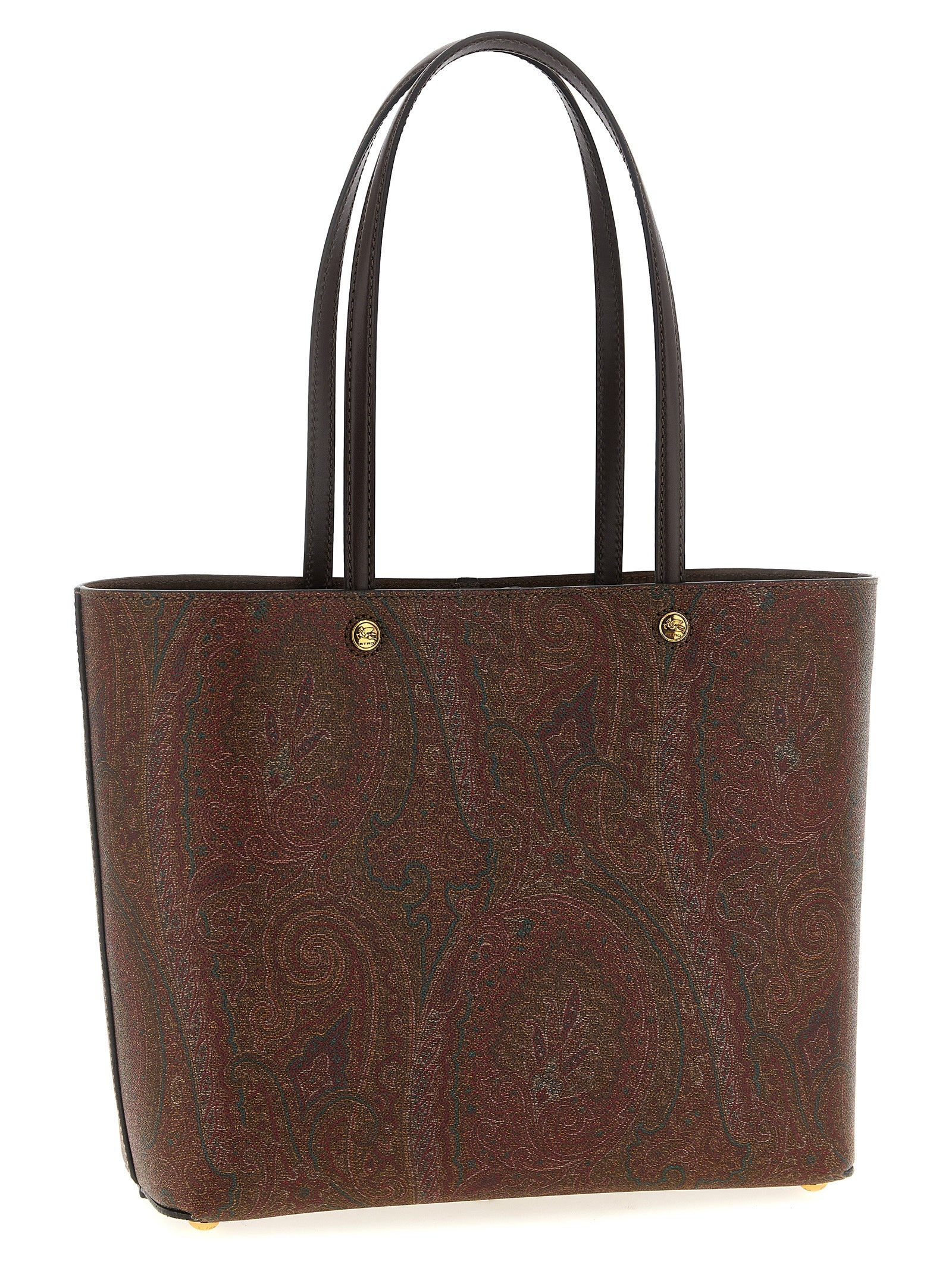 Etro Brown Cotton Tote Bag Etro