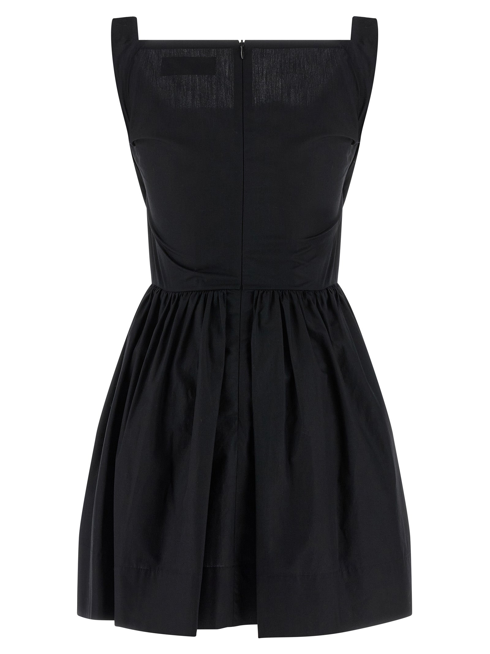 Vivienne Westwood Black Cotton Short Dress Vivienne Westwood
