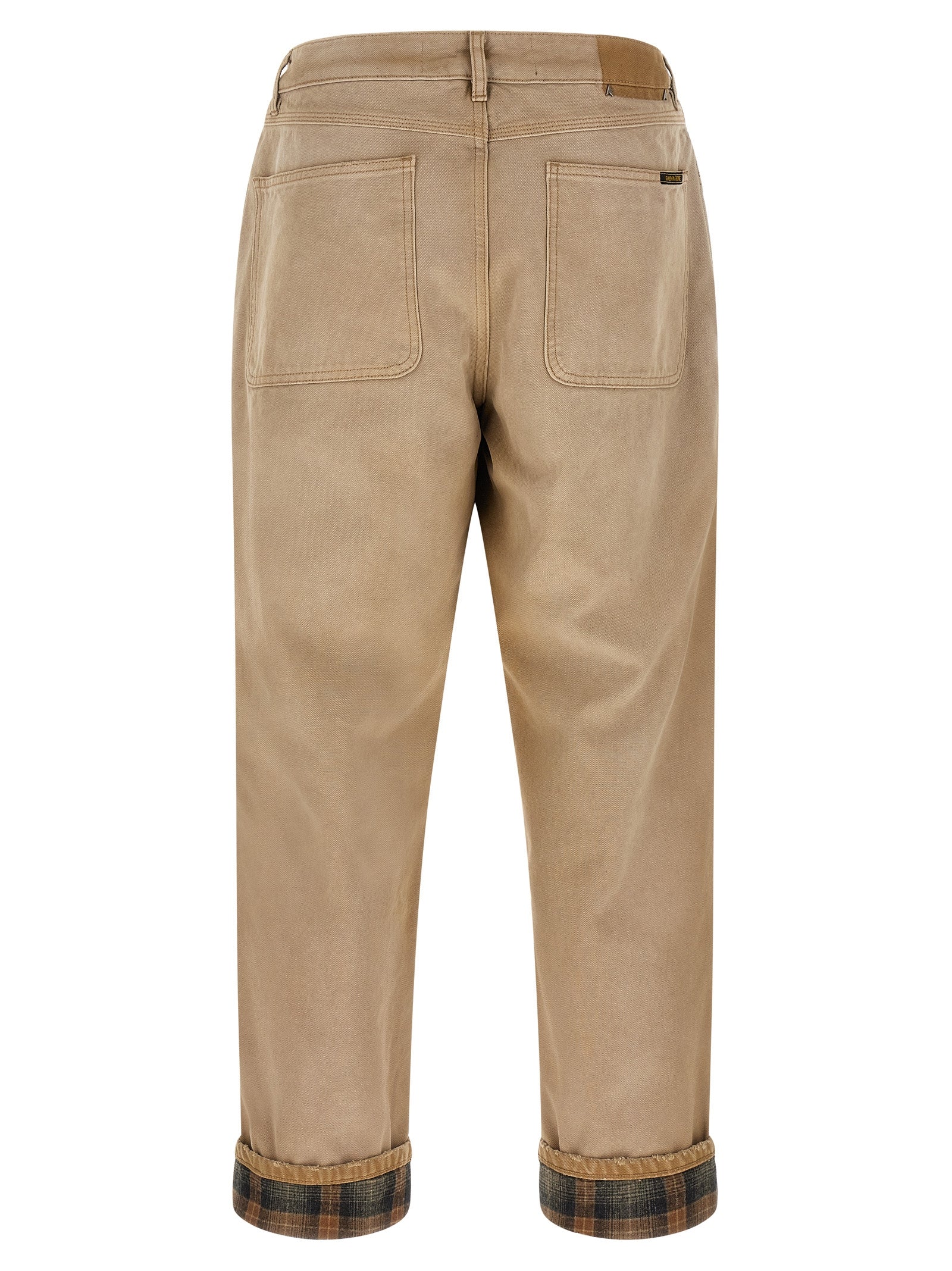 Golden Goose Beige Cotton Casual Pants Golden Goose