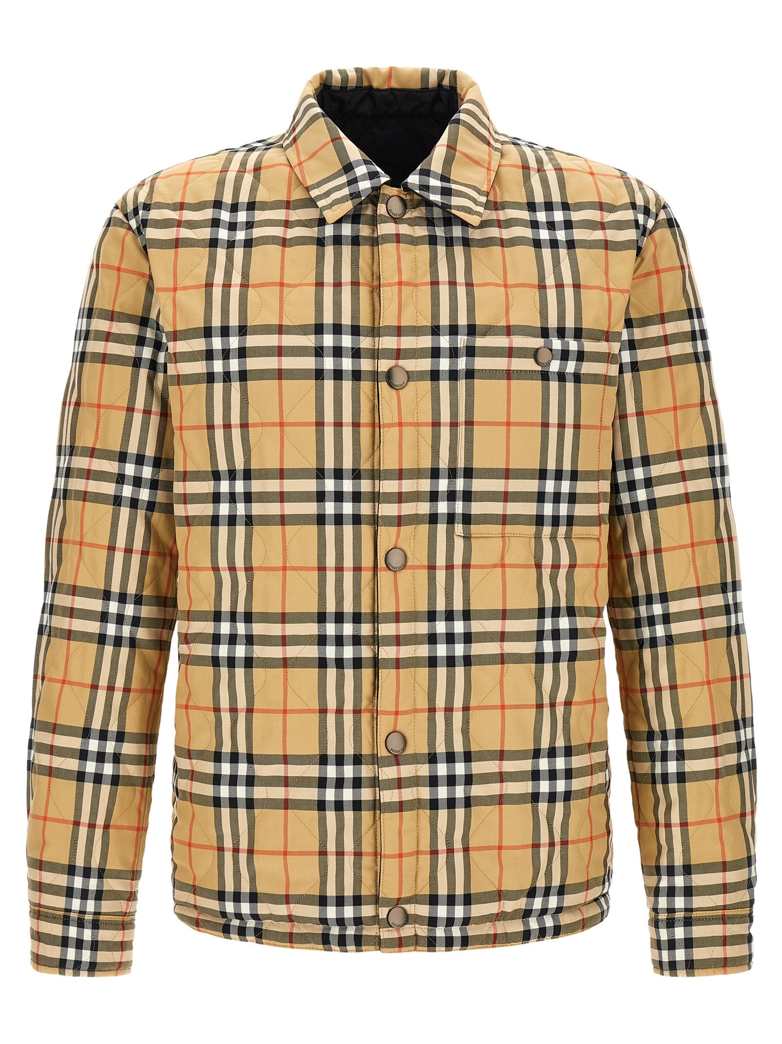 Burberry Black Polyamide Full-Length Jacket Burberry