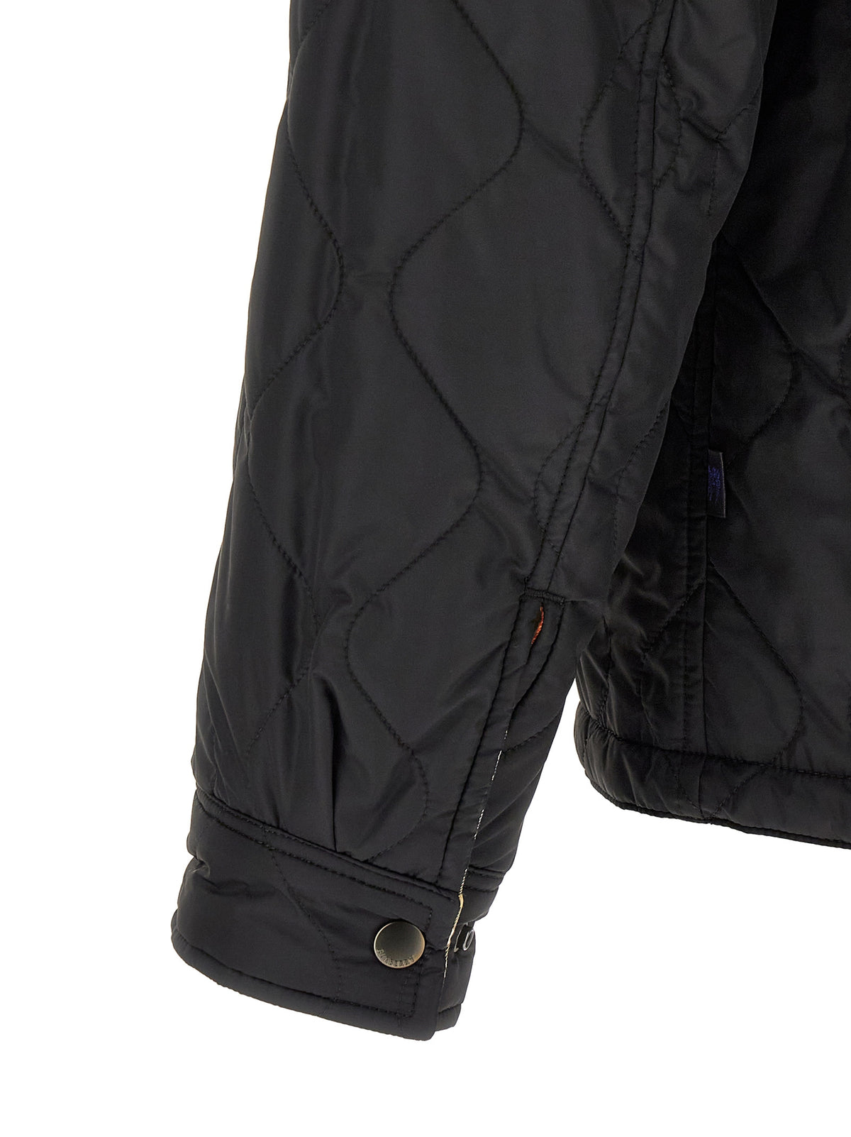 Burberry Black Polyamide Full-Length Jacket Burberry