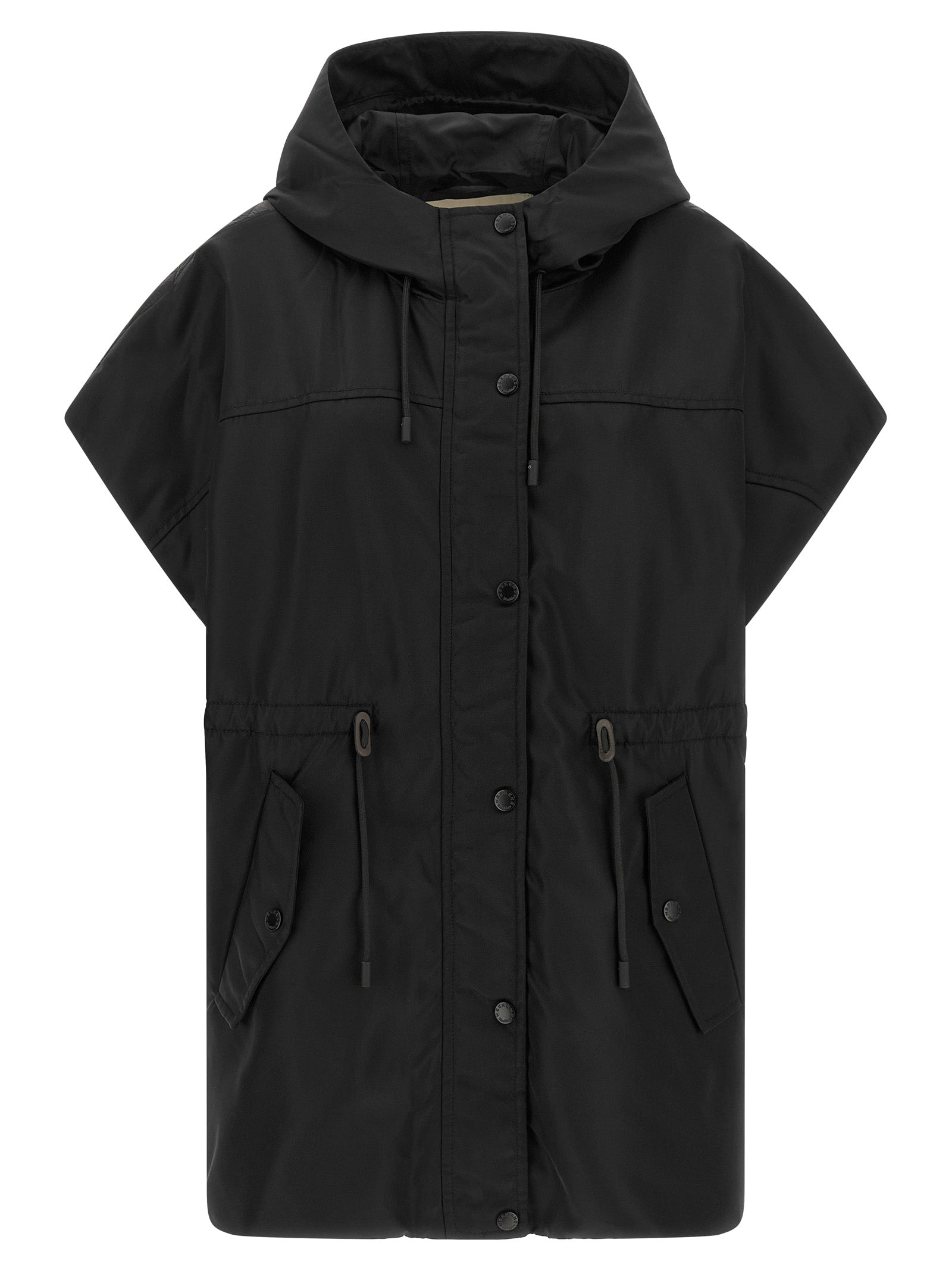 Max Mara Black Polyamide Sleeveless Jacket Max Mara