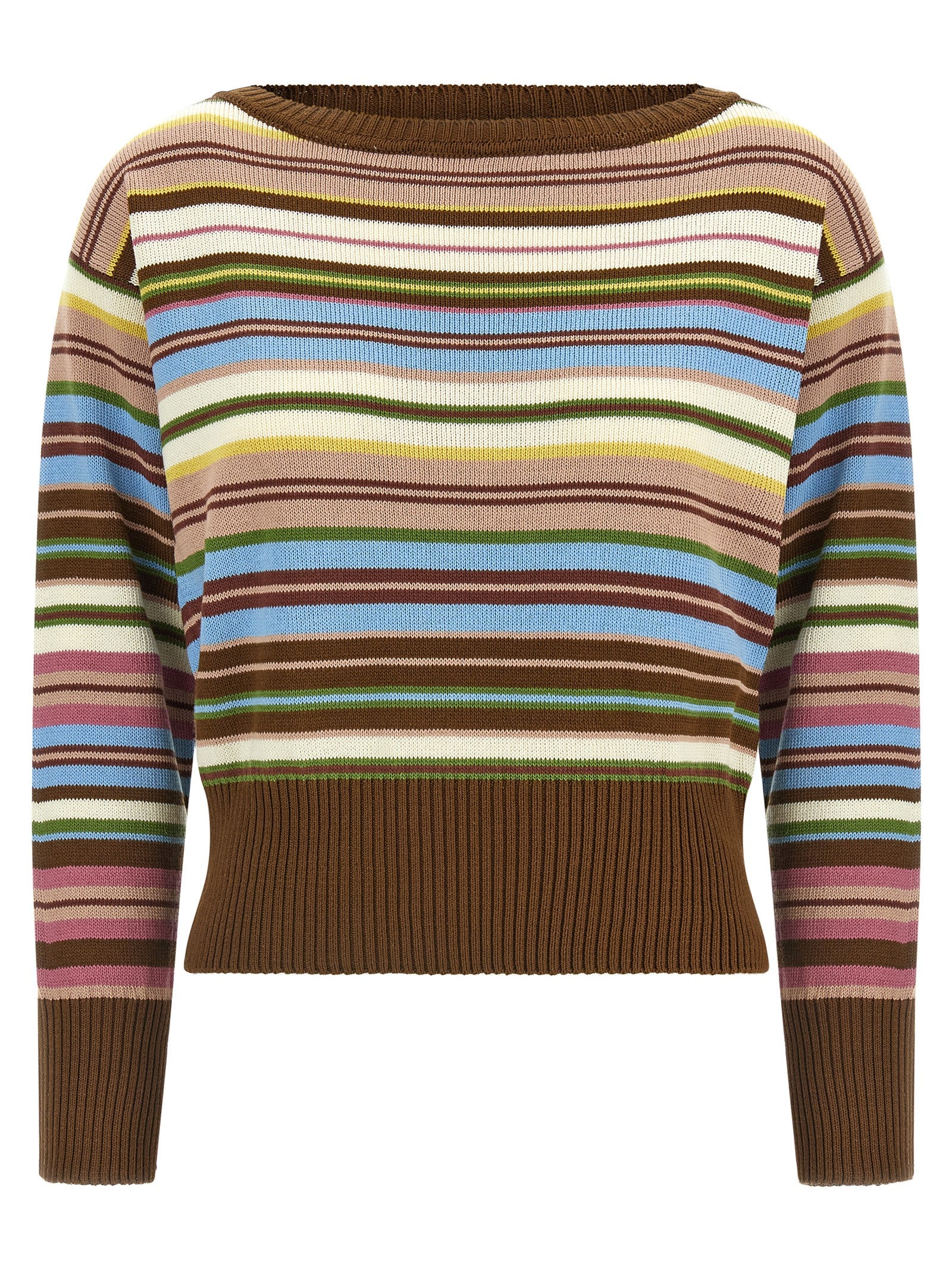 Max Mara Multicolor Cotton Cardigan Max Mara