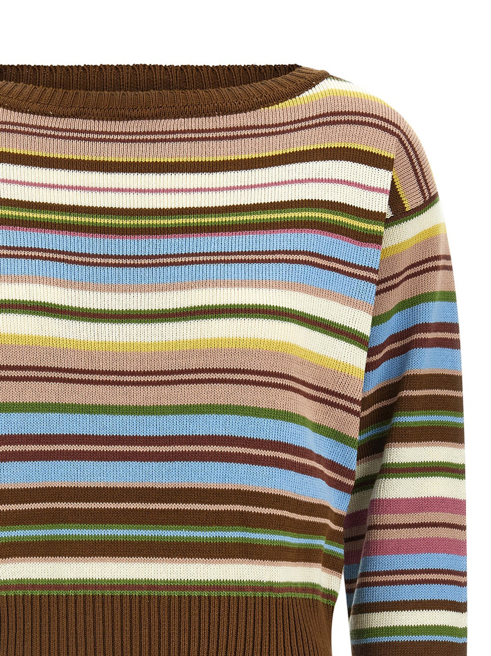 Max Mara Multicolor Cotton Cardigan Max Mara