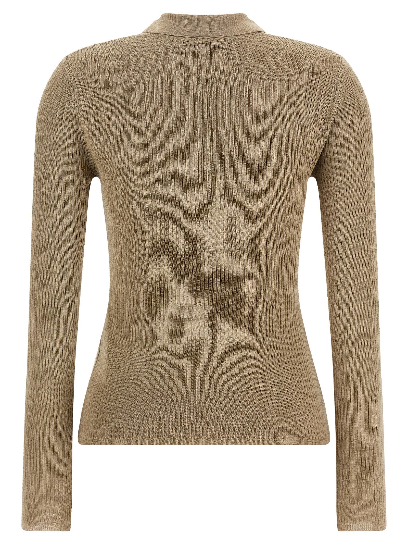 Max Mara Beige Silk Cardigan Max Mara