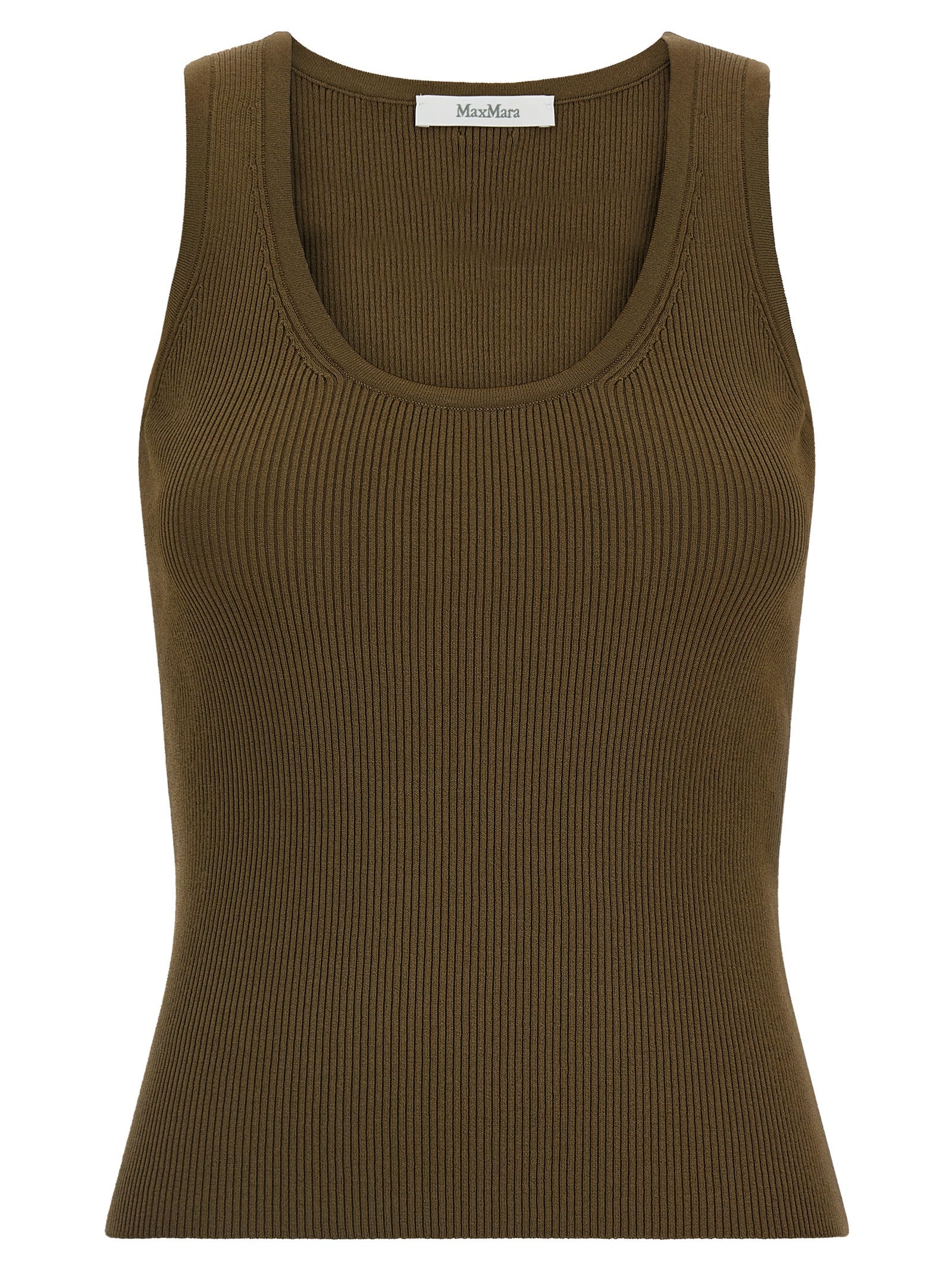 Max Mara Bicolor Viscose Sleeveles T-Shirt Max Mara