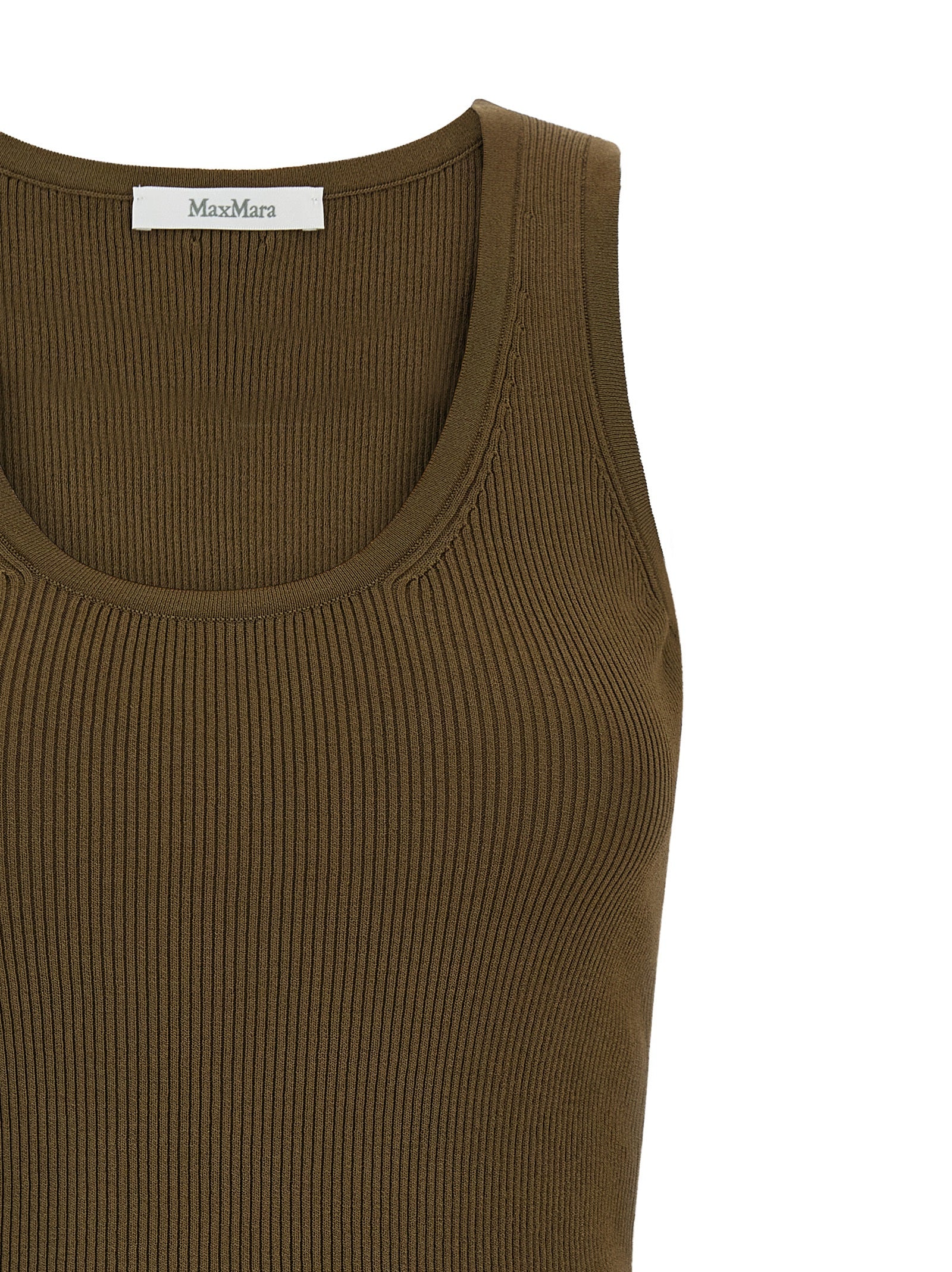 Max Mara Bicolor Viscose Sleeveles T-Shirt Max Mara