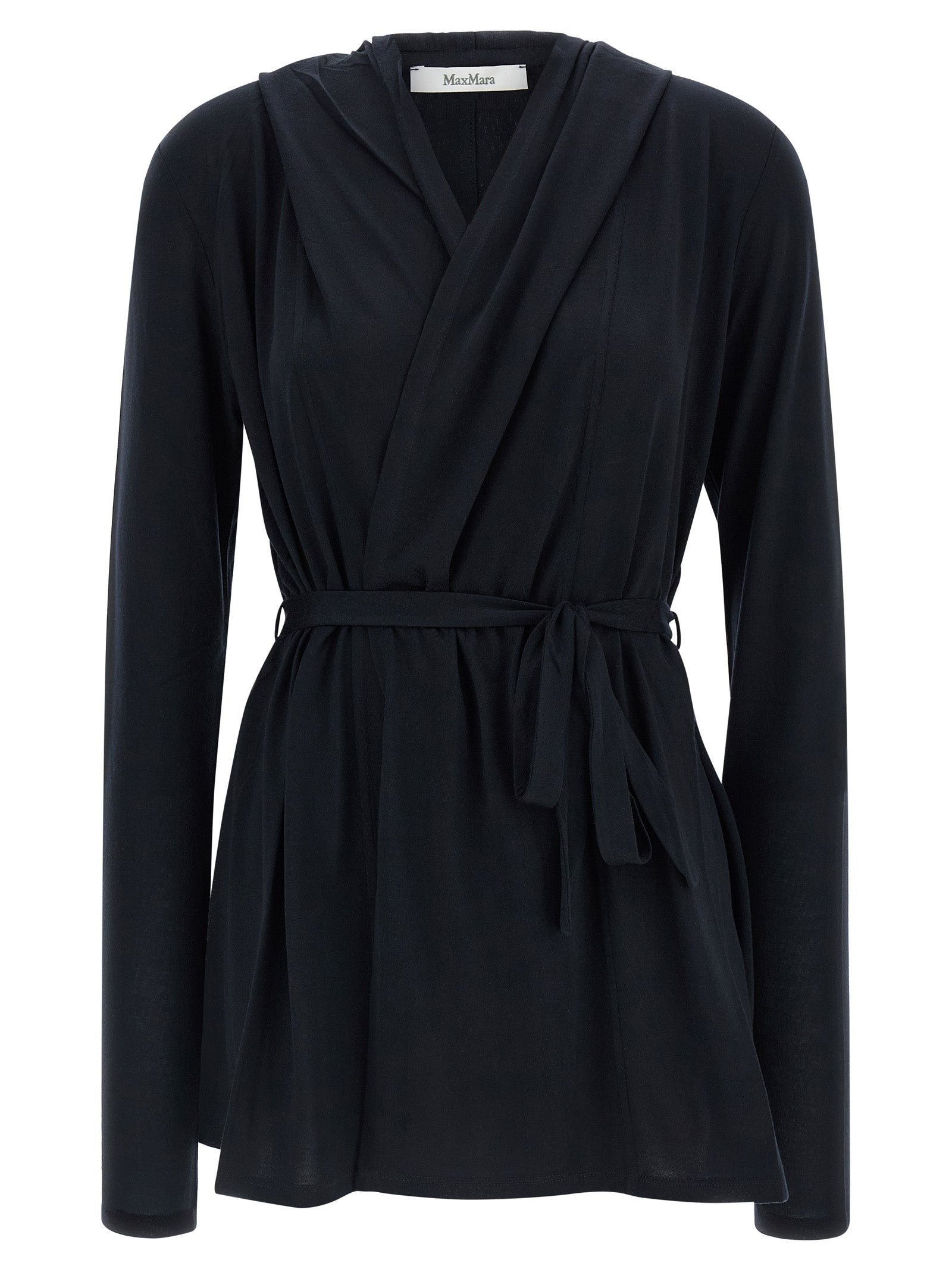 Max Mara Blue Lyocell Cardigan Max Mara