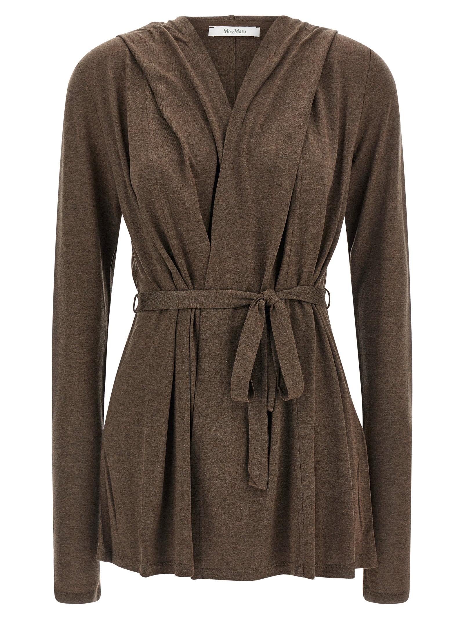 Max Mara Brown Lyocell Cardigan Max Mara