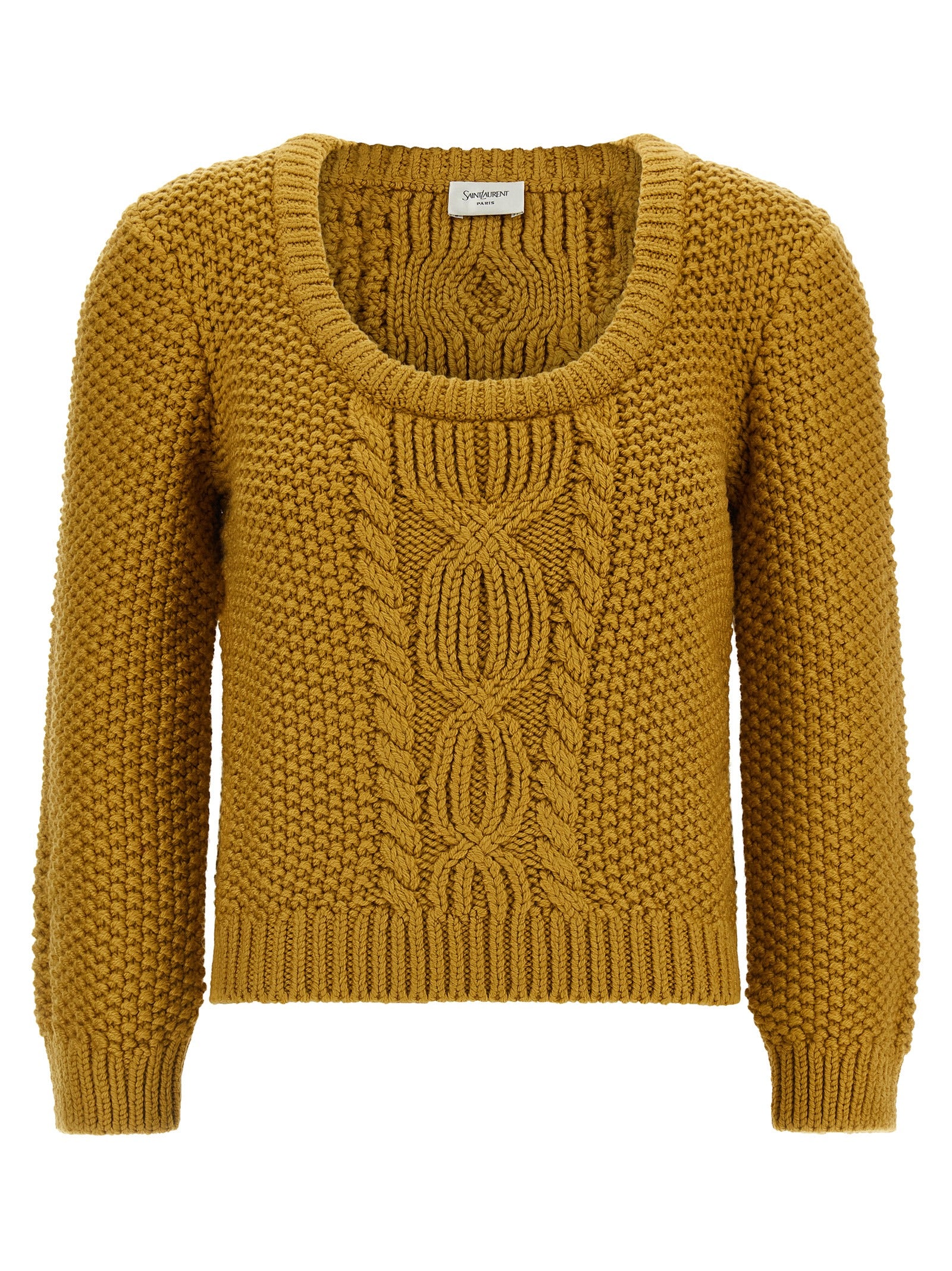 Saint Laurent Bicolor Wool Cardigan Saint Laurent