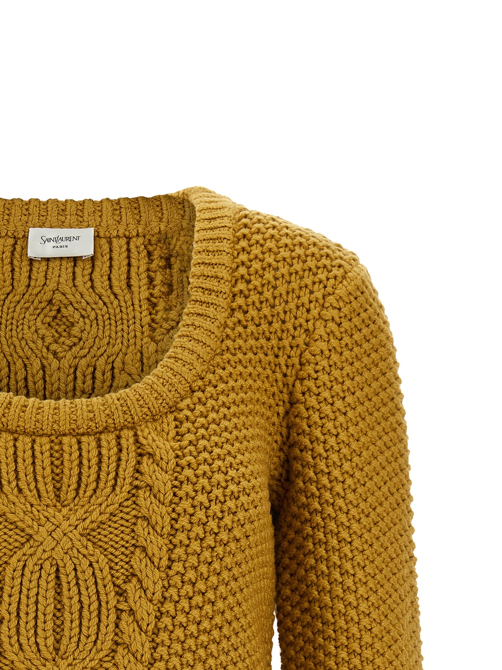 Saint Laurent Bicolor Wool Cardigan Saint Laurent