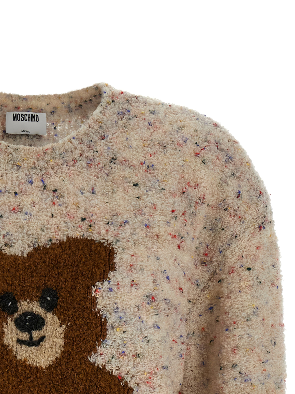 Moschino Multicolor Virgin Wool Cardigan Moschino