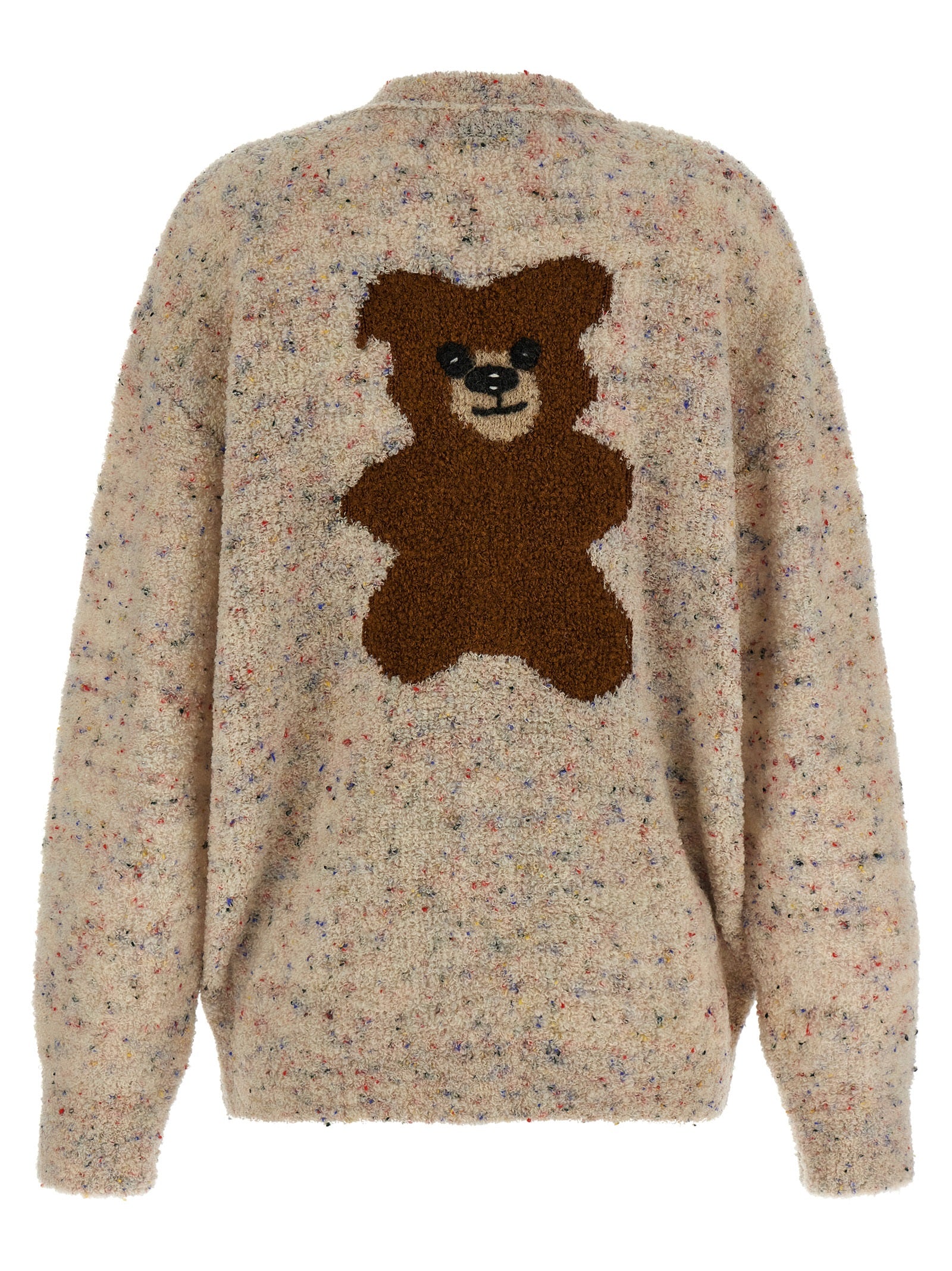 Moschino Beige Virgin Wool Cardigan Moschino