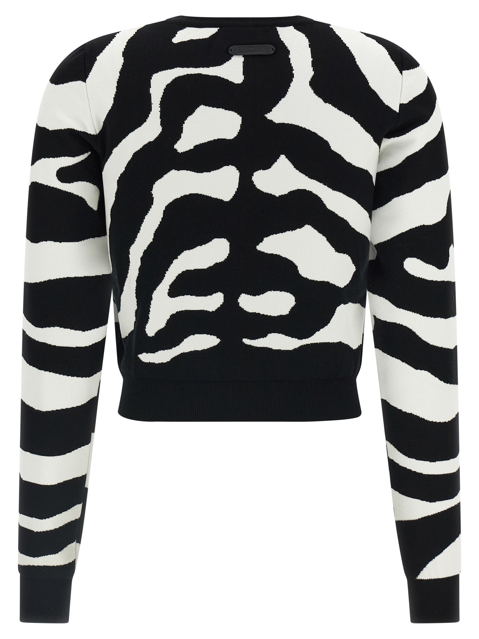 Moschino Black Viscose Cardigan Moschino