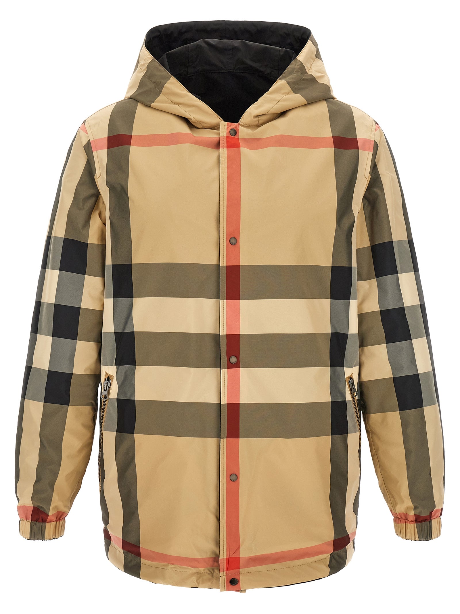 Burberry Black Polyester Coat Burberry