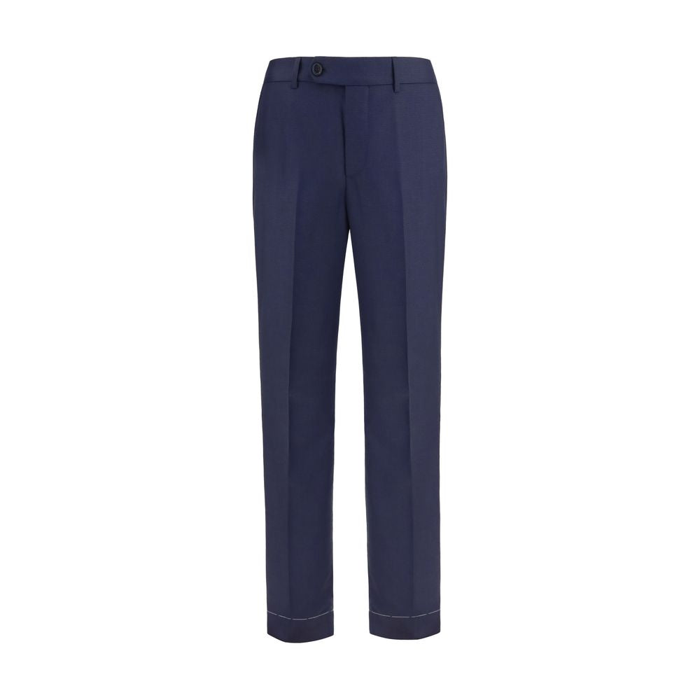 Brunello Cucinelli Blue Wool Oves Aries Dress Pants Brunello Cucinelli