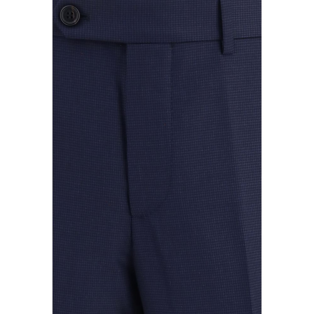 Brunello Cucinelli Blue Wool Oves Aries Dress Pants Brunello Cucinelli