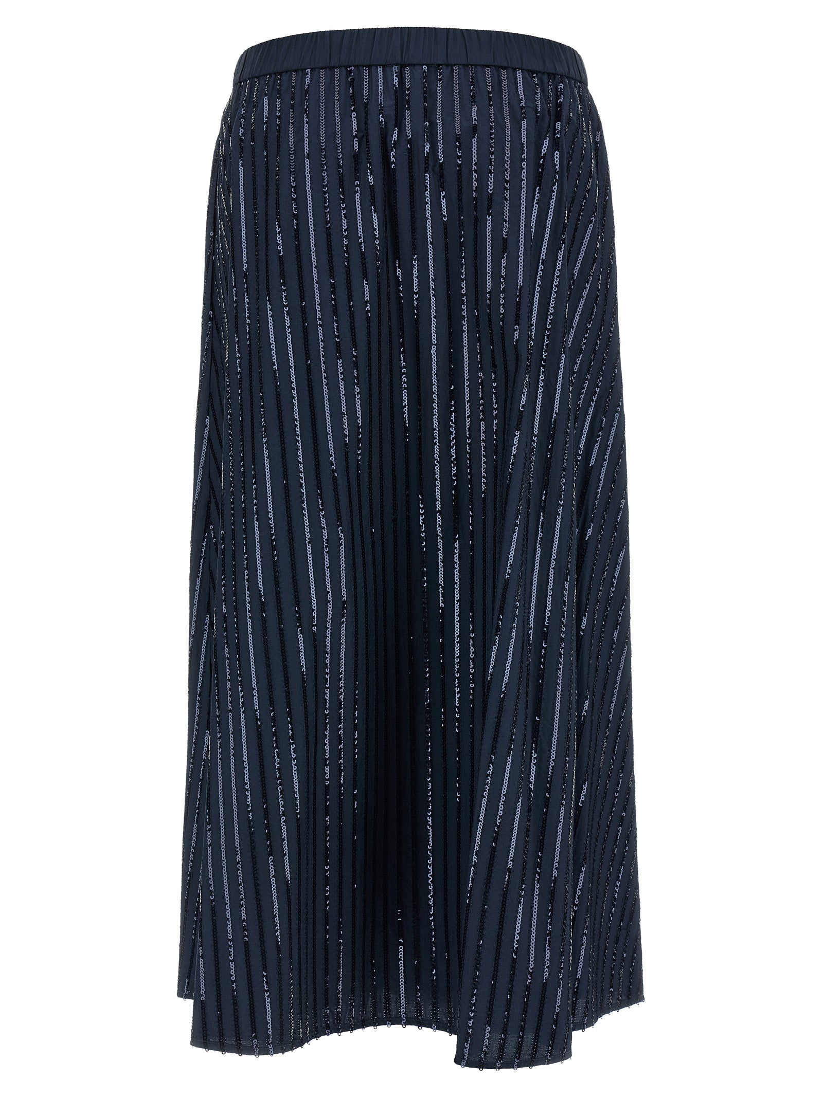 Max Mara Blue Cotton Mini Skirt Max Mara