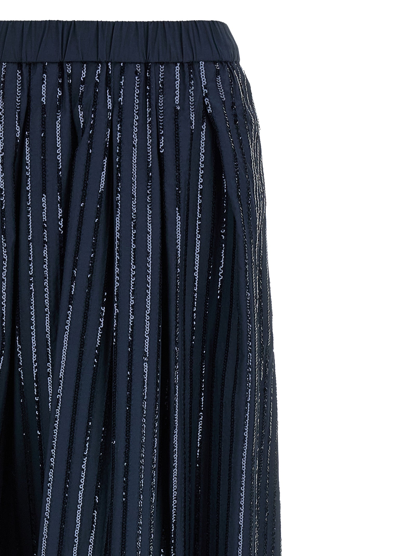 Max Mara Blue Cotton Mini Skirt Max Mara