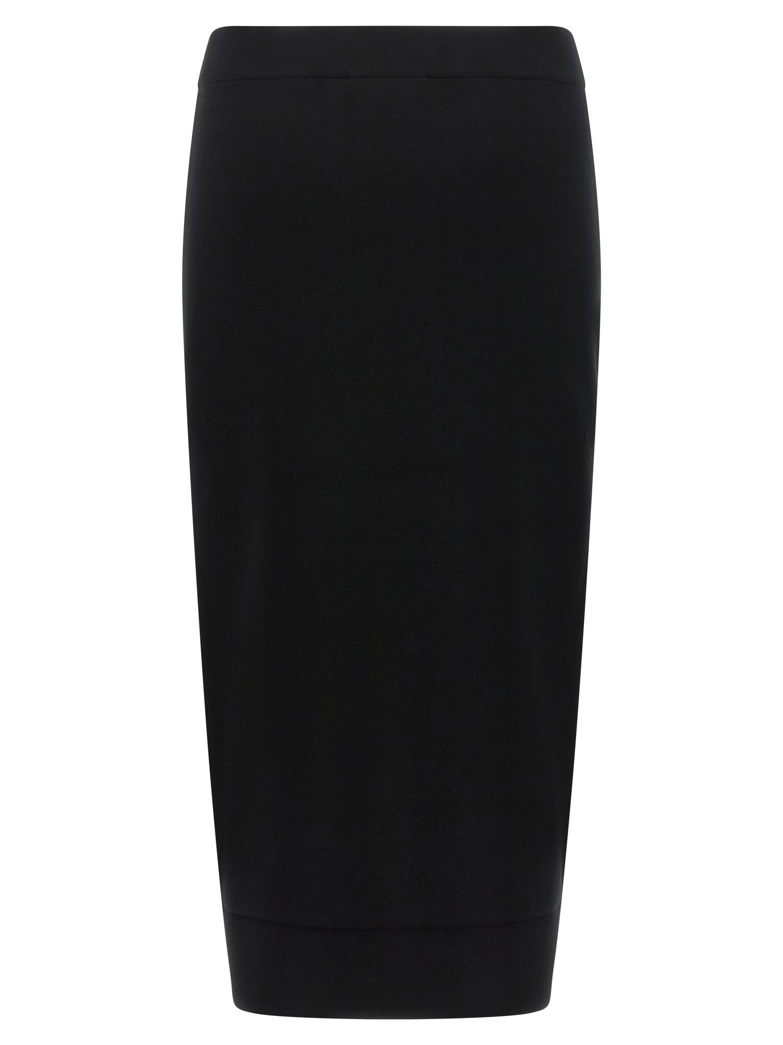 Max Mara Black Viscose Midi Skirt Max Mara